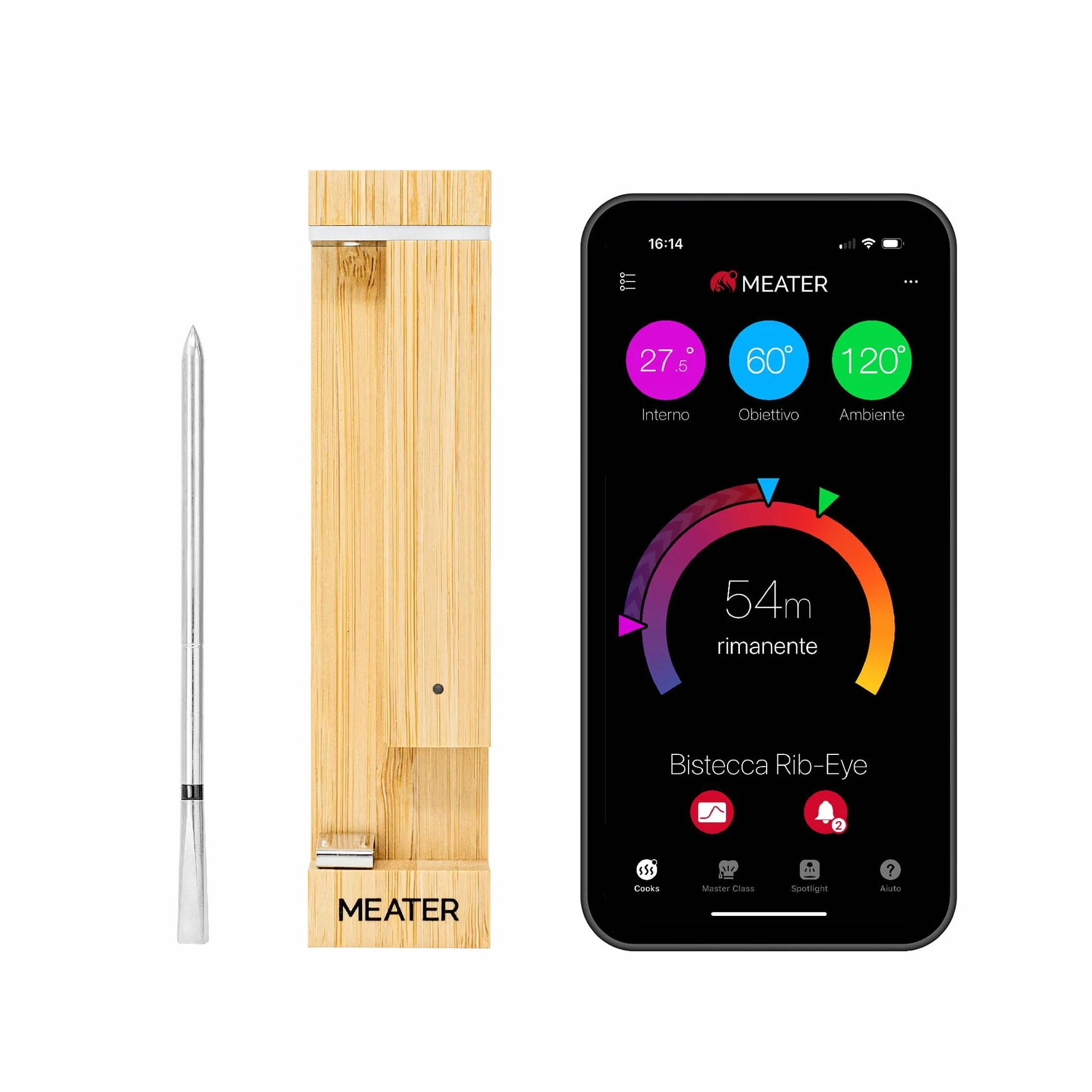 MEATER Pro 2 Plus termometro intelligente per carne 550°C impermeabile multi-sensore