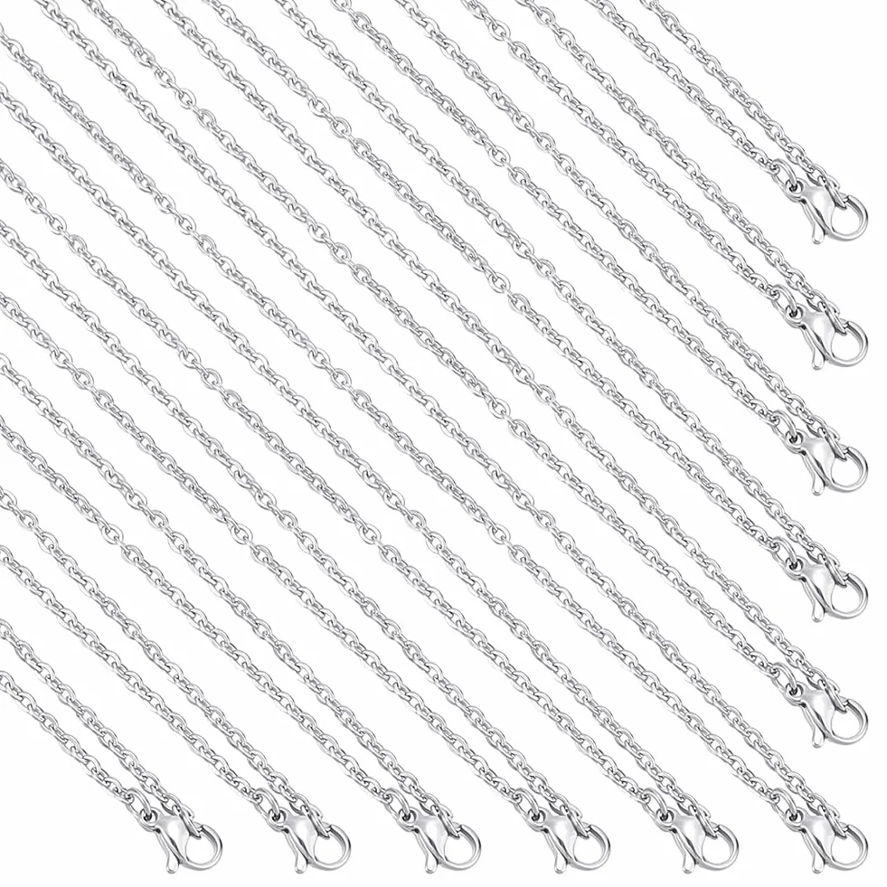 PH PandaHall Catena Collana Fai Da Te 45cm Acciaio Inox per Gioielli