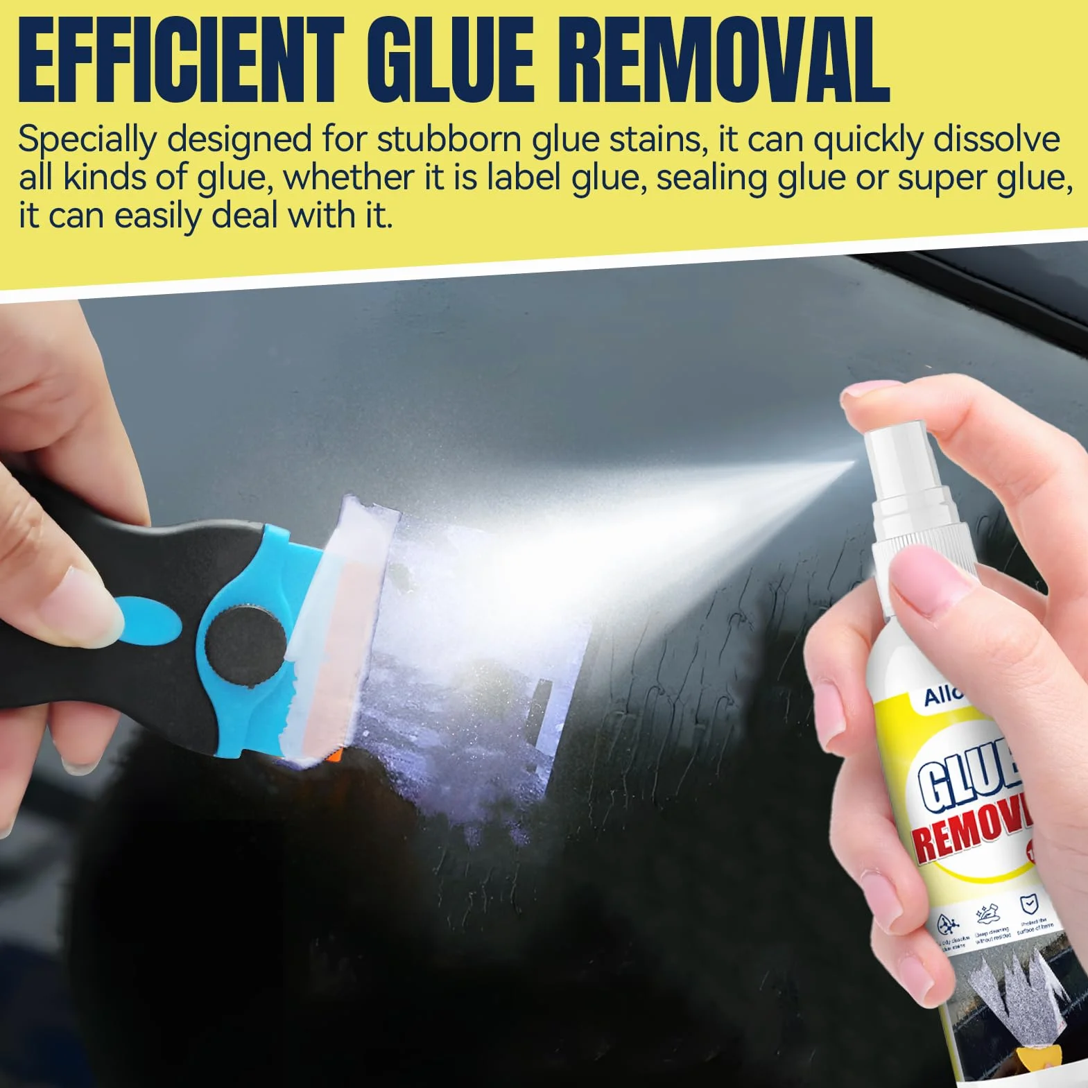 ALLONY Rimuovi Colla Spray Solvente per Etichette e Residui 120ML