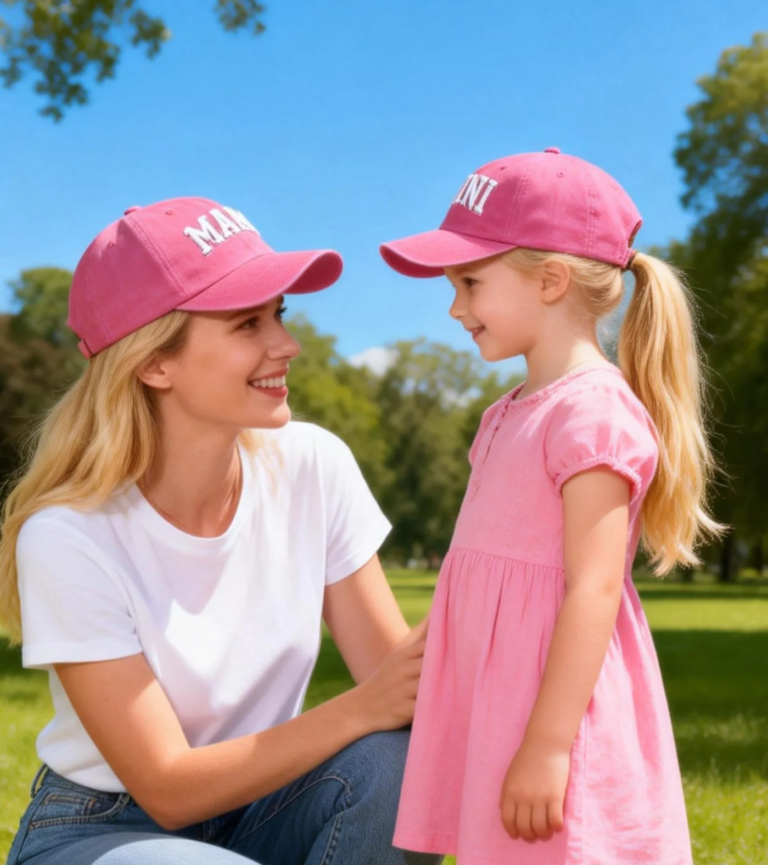 Set di mini cappelli coordinati per mamma e figlia, carino da marito, figlio o figlia