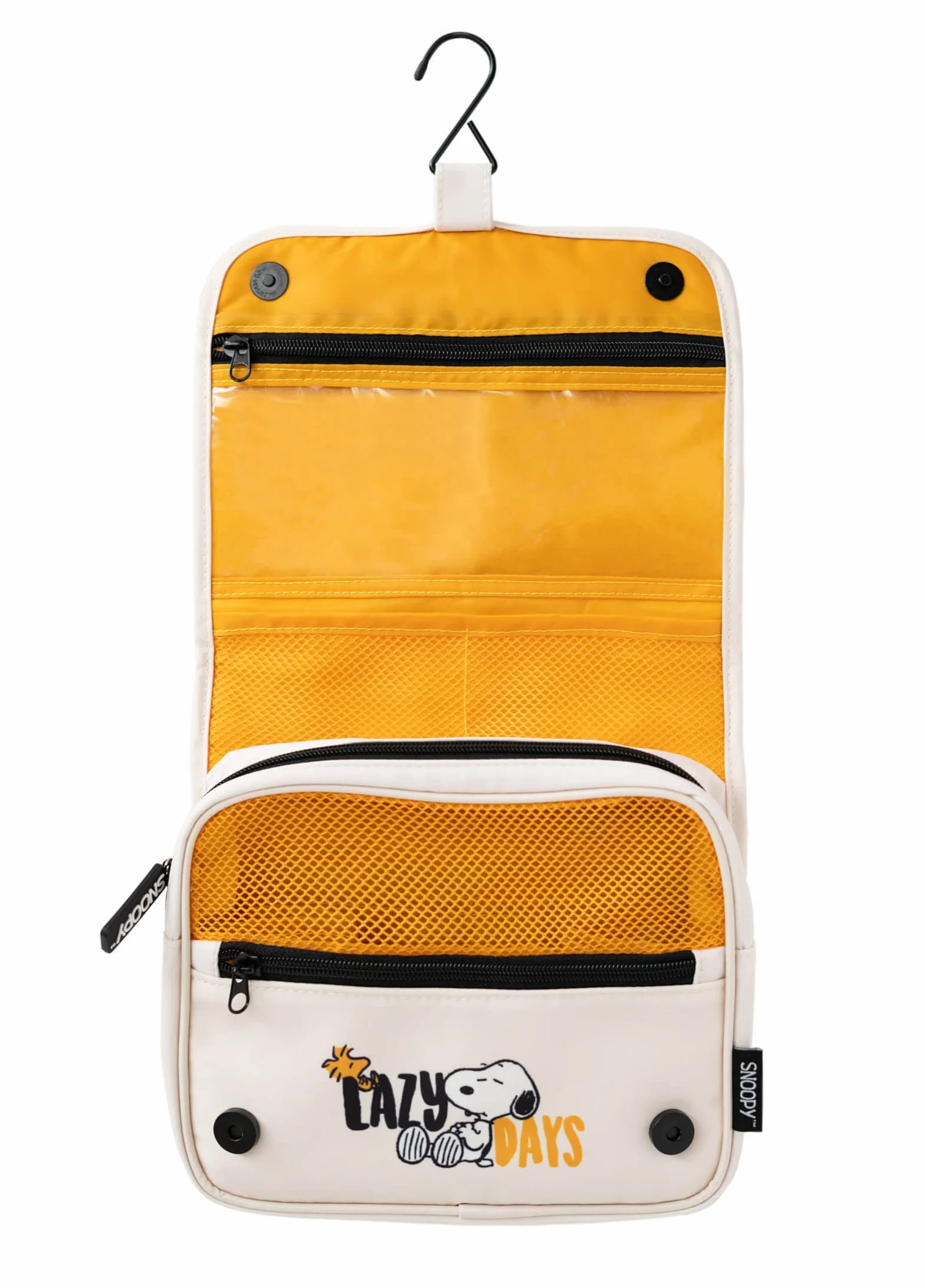 Grupo Erik Beauty Case da Viaggio Snoopy Impermeabile con Scomparti e Gancio 24x20x9 cm