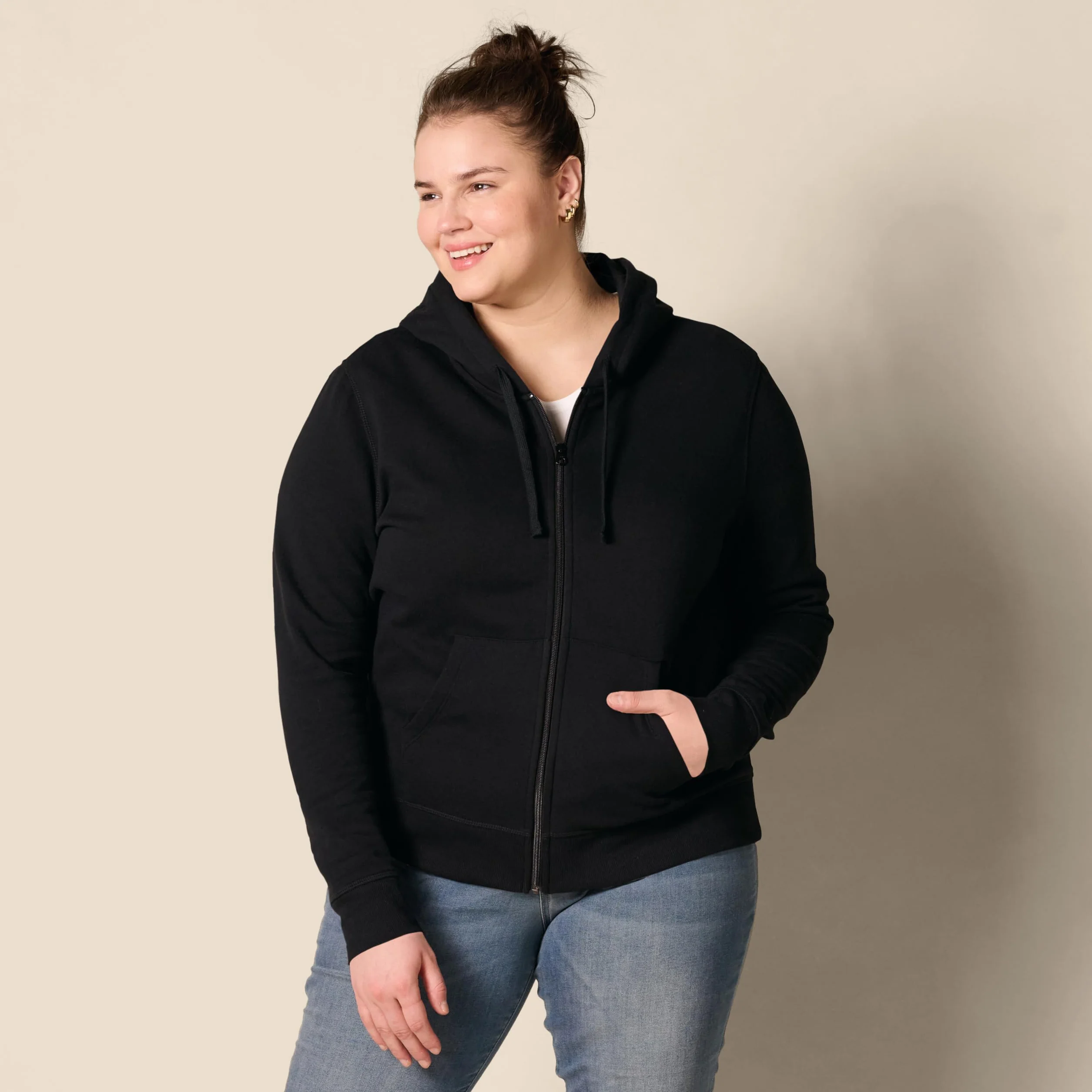 Amazon Essentials Donna Felpa con Cappuccio e Cerniera in Pile
