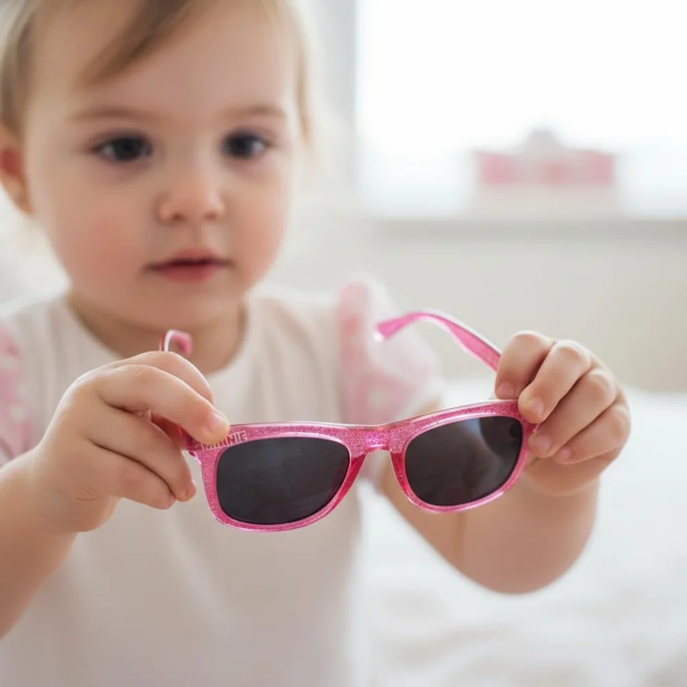 ILS I LOVE SHOPPING Set Cappello e Occhiali da Sole Bambino Kit Berretto Baseball Protezione UV Regolabile