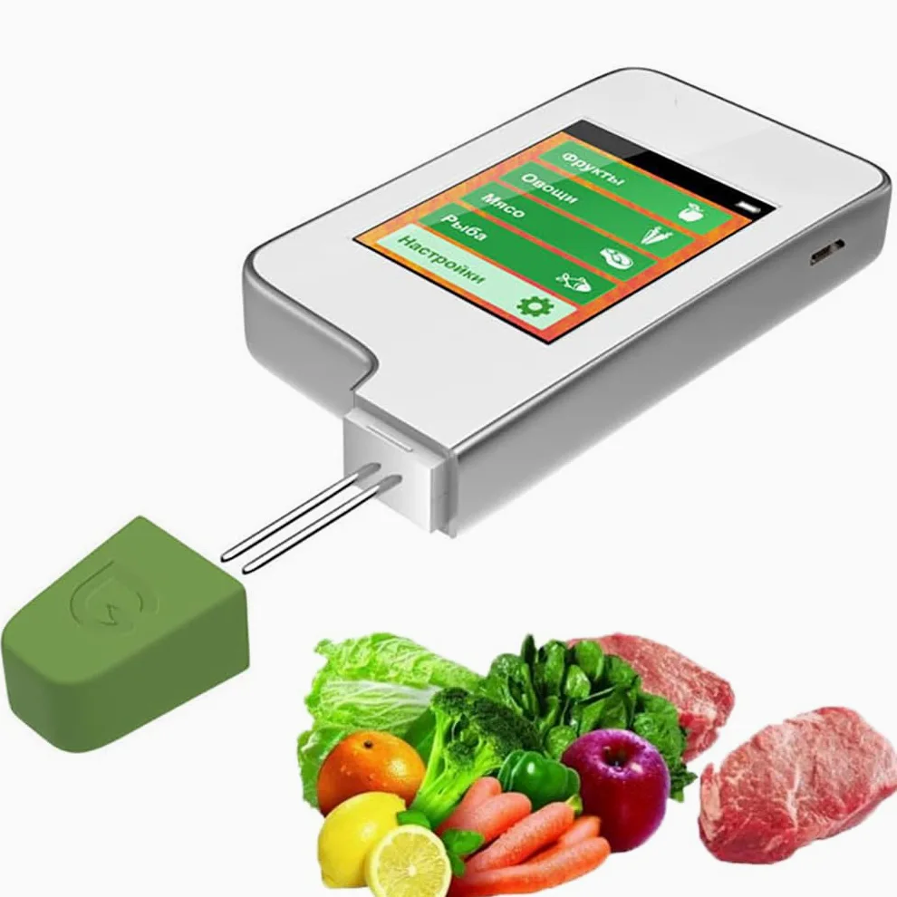 COYEUX Tester di nitrati 6 in 1, rilevatore di residui di pesticidi, misuratore di Radiazioni per Carne di Frutta e Verdura, per Frutta, Verdura, Carne e Pesce - Test accurati e affidabili