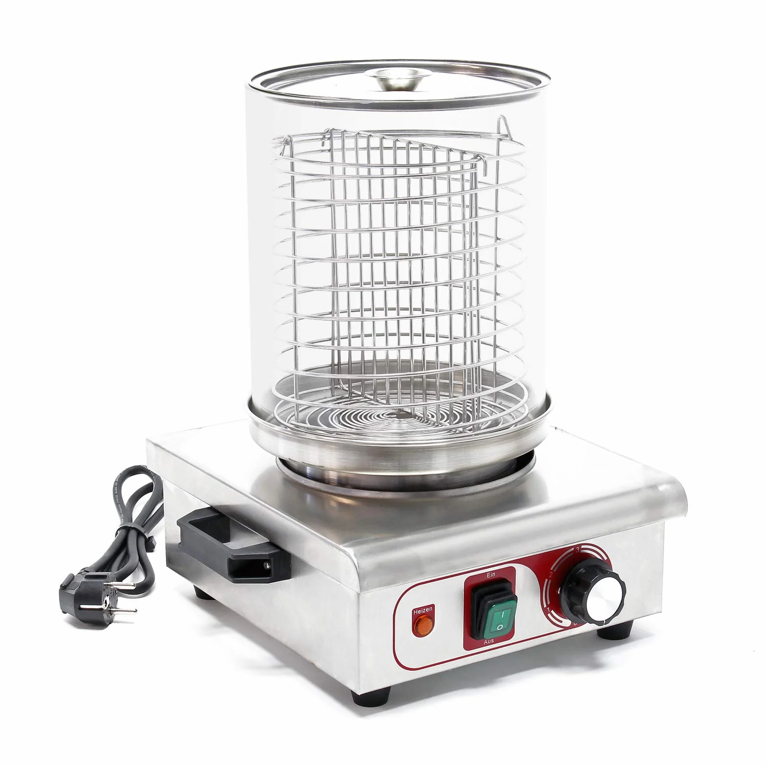 Macchina cuoci wurstel 450 Watt Contenitore per cottura a vapore Hot dog Scalda Panini