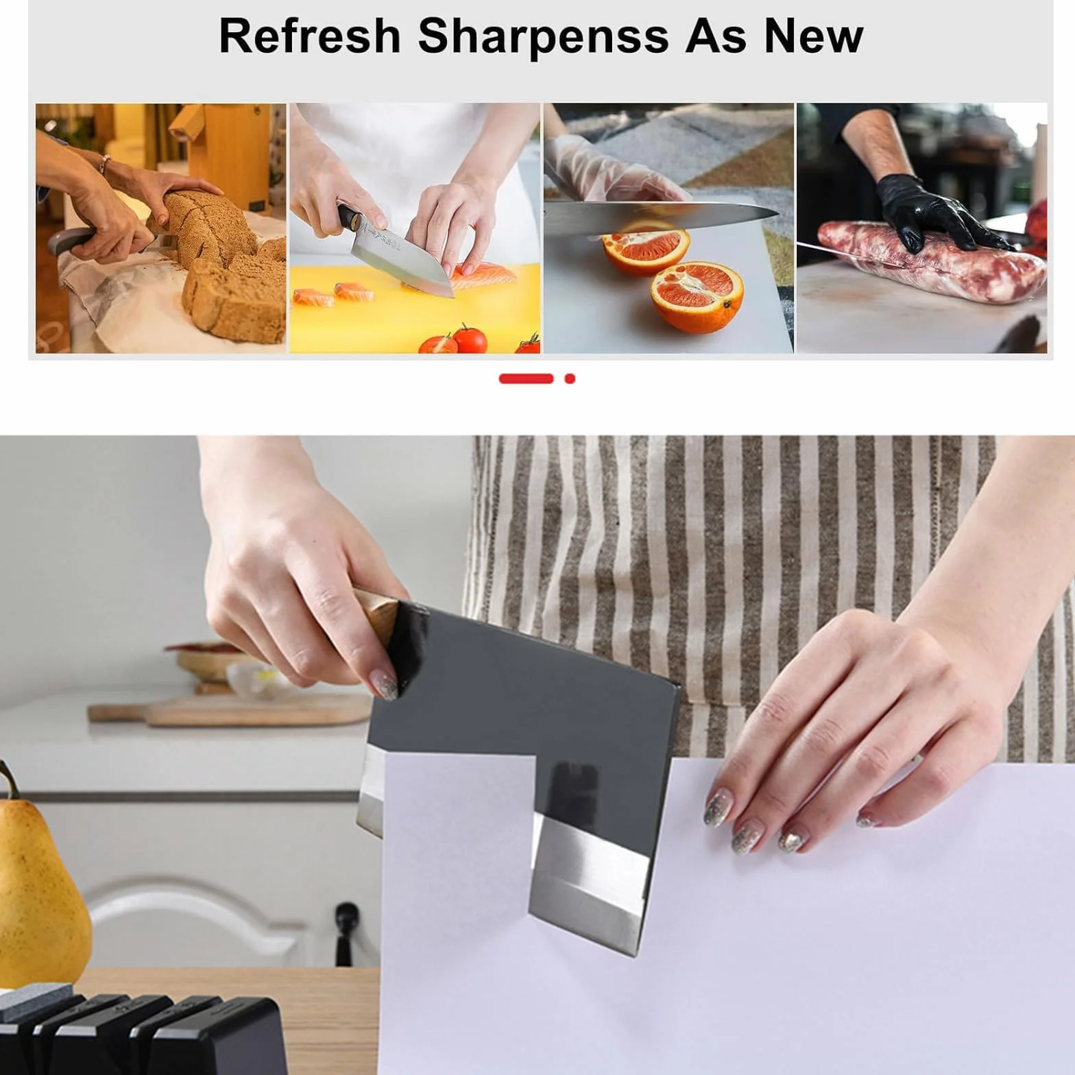 Affilacoltelli Elettrici 3 in 1 Professionale Diamanti per Cucina