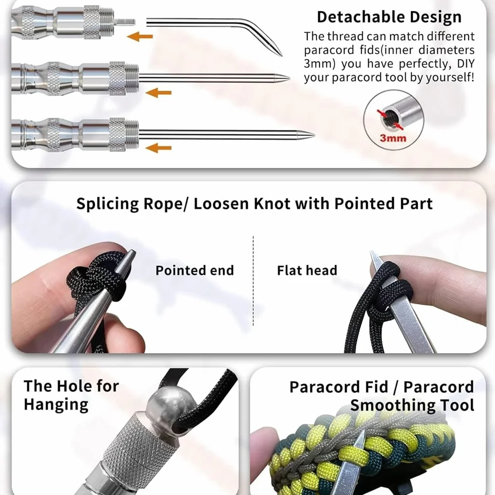 Strumenti Paracord per Lacci Fai da Te Cucito Lisciante Durevole