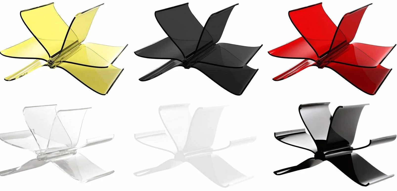Kartell Front Page Copertina 55 x 35 x 35 cm Nero Coprente Policarbonato