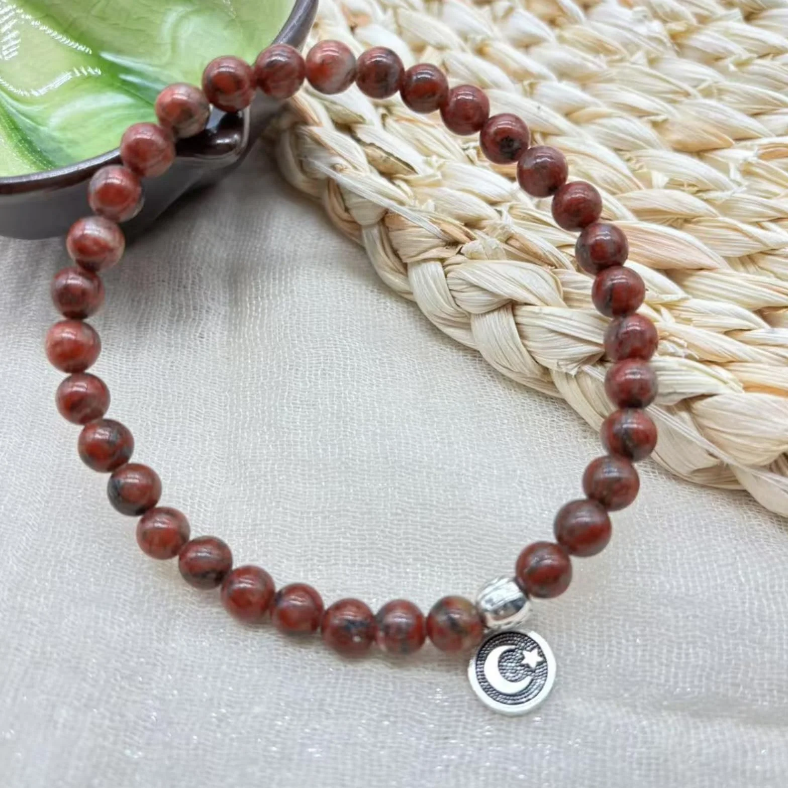 Tasbih Stretch 33 perline lisce unisex strumento di conteggio spirituale strumento di preghiera accessorio per uso da viaggio Rosario