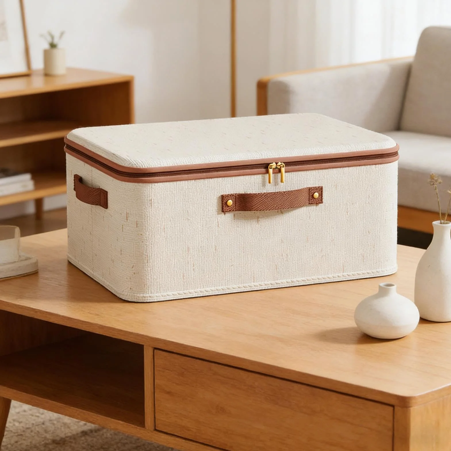 Contenitori in tessuto per decluttering, pieghevoli, di grande capacità, con panno traspirante e pannelli laterali rinforzati per maglioni, asciugamani, abiti e sistemi di spazio per armadi