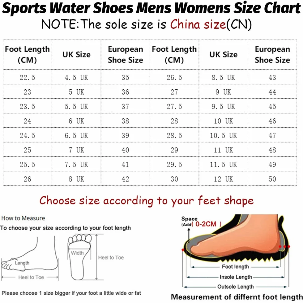 Scarpe Sport Acquatici da Uomo e Donna Antiscivolo con Drenaggio per Spiaggia Surf Yoga