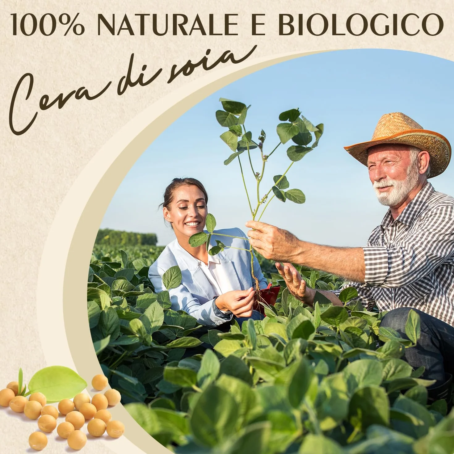 Waxcanpy Cera di soia per candele 5KG, 100% naturale organica