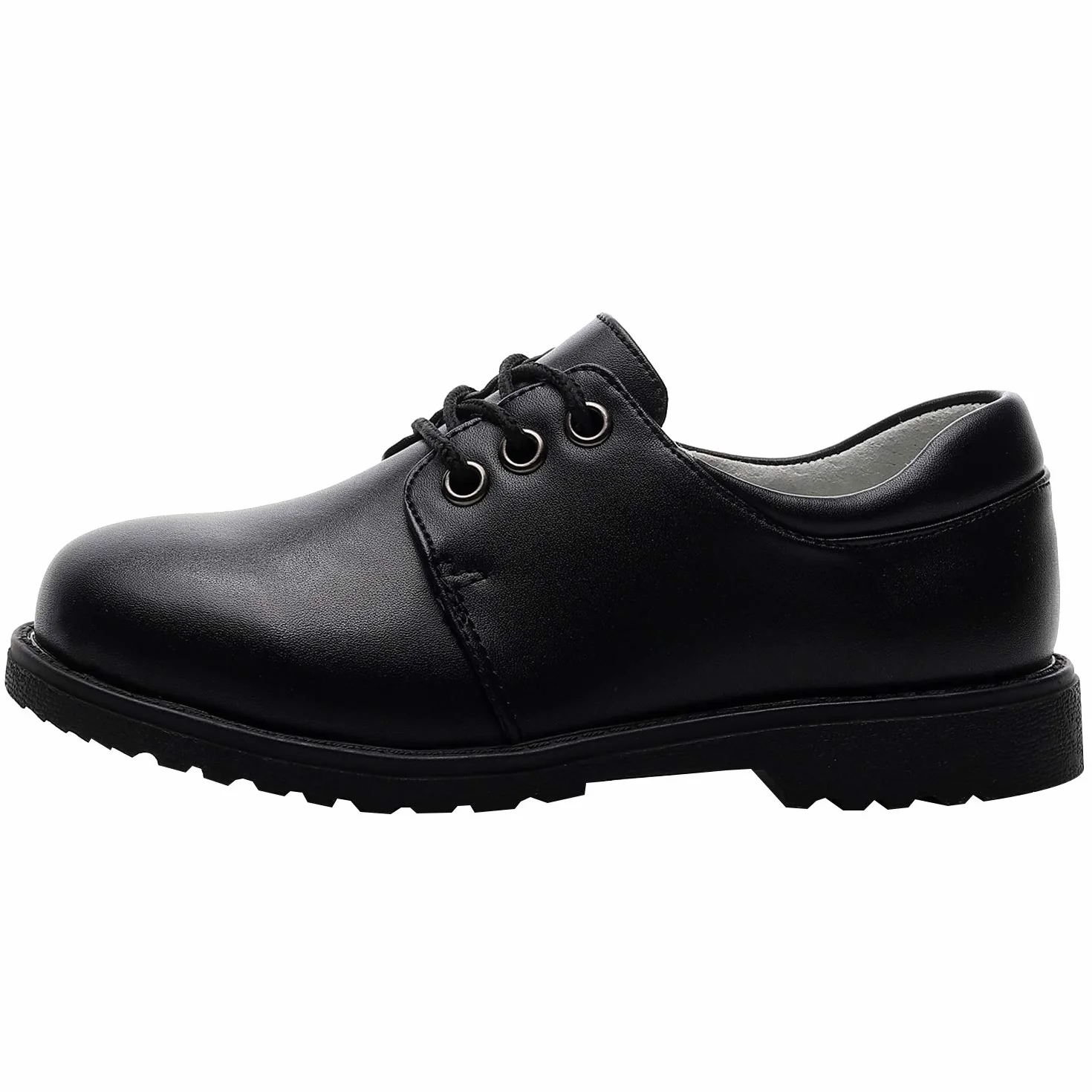 rismart Ragazzi Punta Rotonda Oxfords Formale Vestito Scuola Scarpe Stringate Basse