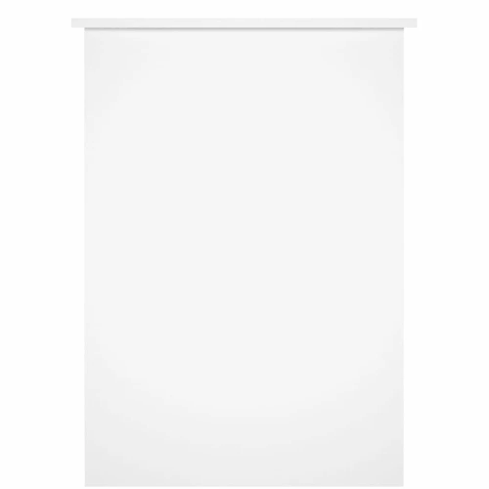 Scrivania bianca lucida, 100 x 55 x 75 cm, scrivania per computer con 2 scomparti, in legno, per studio e ufficio, moderna scrivania da ufficio con spazio per libri e raccoglitori
