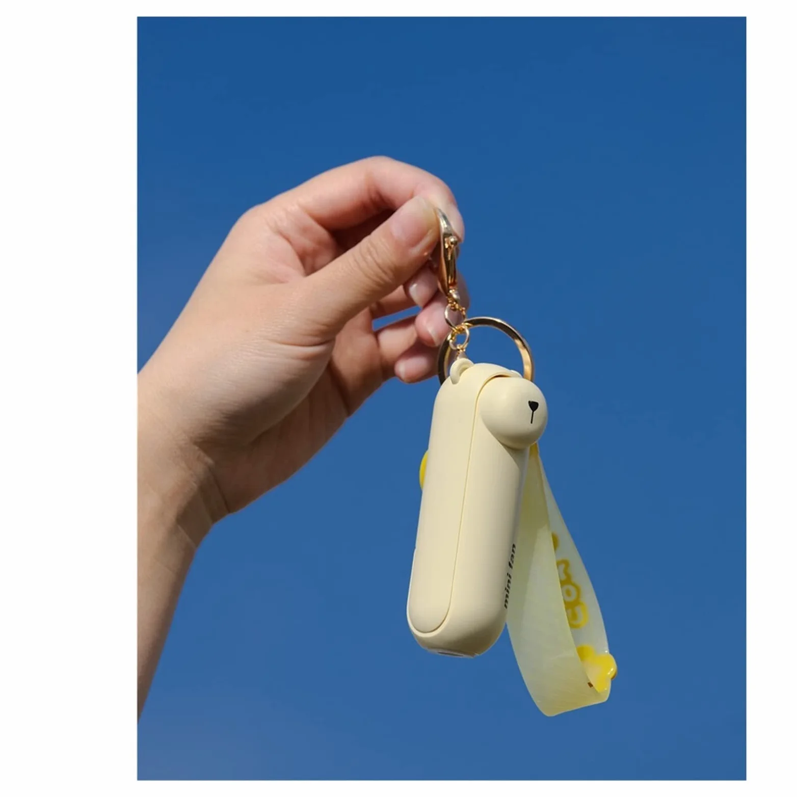 Mini ventilatore portatile USB, ventilatore elettrico portatile, ricaricabile, tascabile, con luce, per eventi, all'aperto, viaggi, uso personale, design compatto