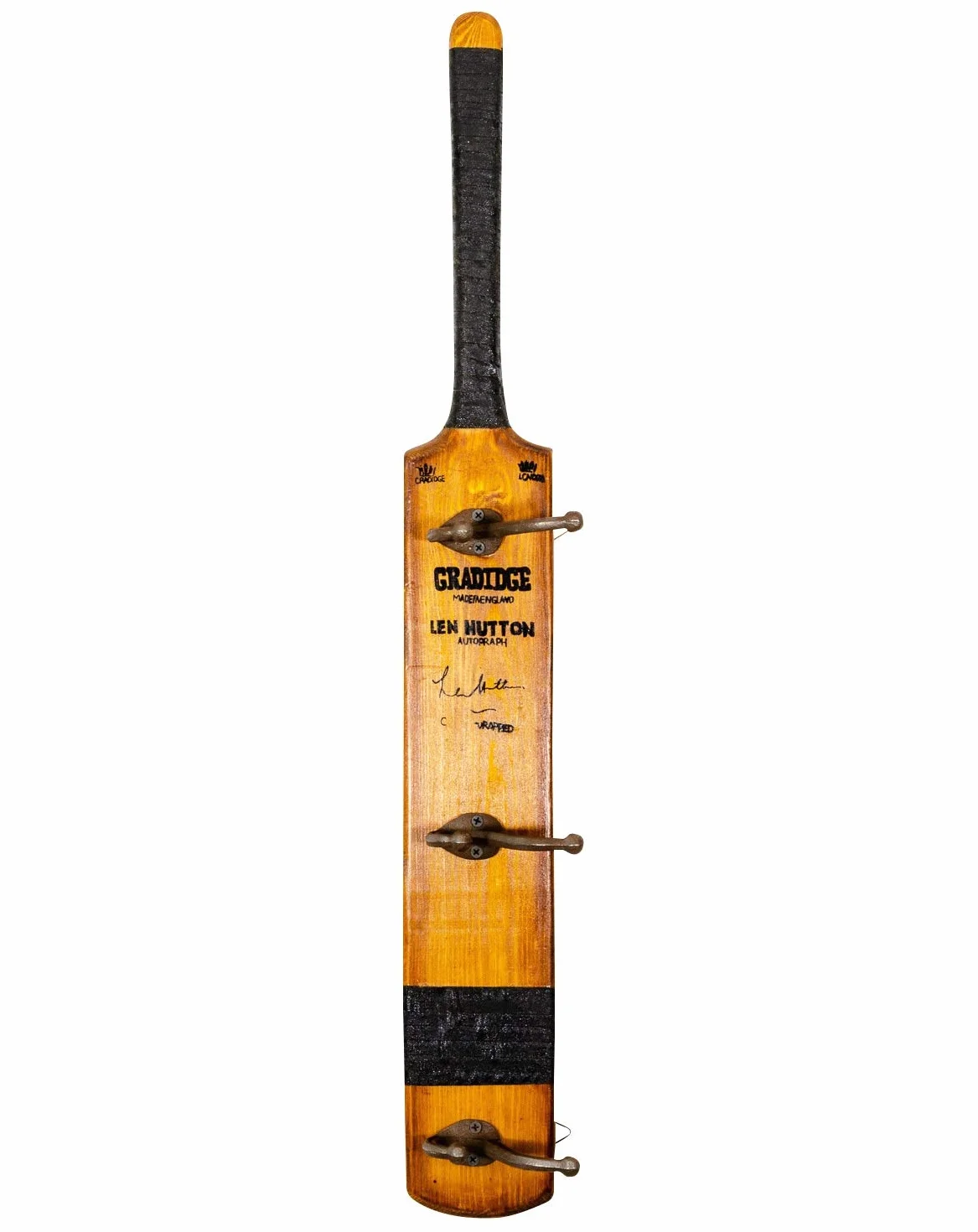 Mazza da Cricket Guardaroba Attaccapanni Ferro Legno Stile Antico