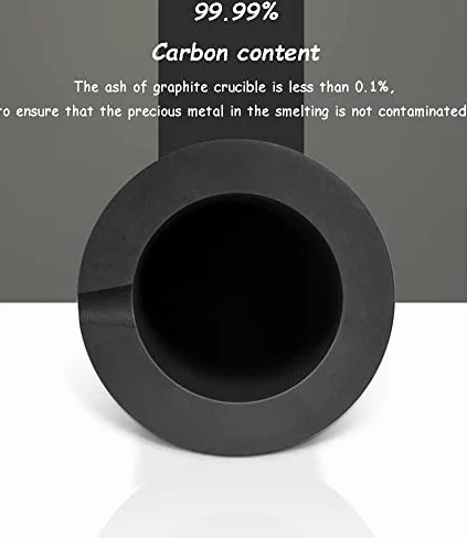 Crogiolo di Grafite ad Alta Purezza 1kg / 2kg / 3kg - Stampo per Fusione Metalli, Oro, Argento - Forno per Colata Gioielli - Strumenti per Fusione Lingotti (3kg)