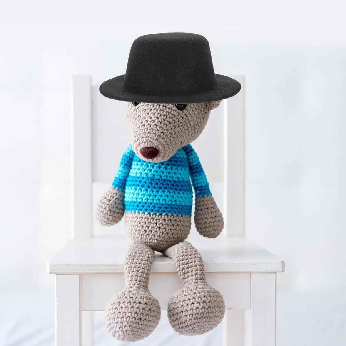 4 Pezzi Mini Cappello a Cilindro Accessori per Capelli Cappello Decorativo Forniture Artigianali Fai-da-Te Cappello da Pupazzo di Neve di Natale Puntelli per Abiti Decorazioni per Feste