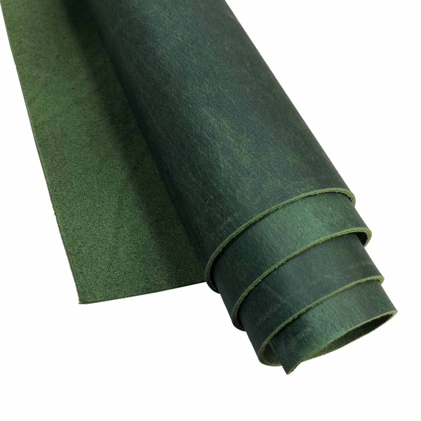 Pelle di vacchetta pieno fiore 2,0 mm 141,7-170,1 g 30,5 x 15,2 cm Verde per cucito hobby officina
