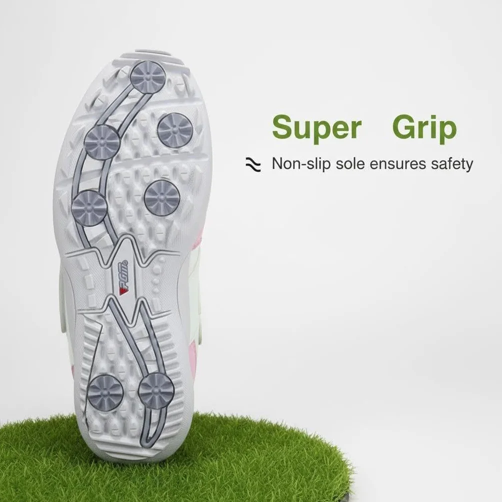 Scarpe da Golf per Bambini Outdoor Impermeabile Traspirante Antiscivolo