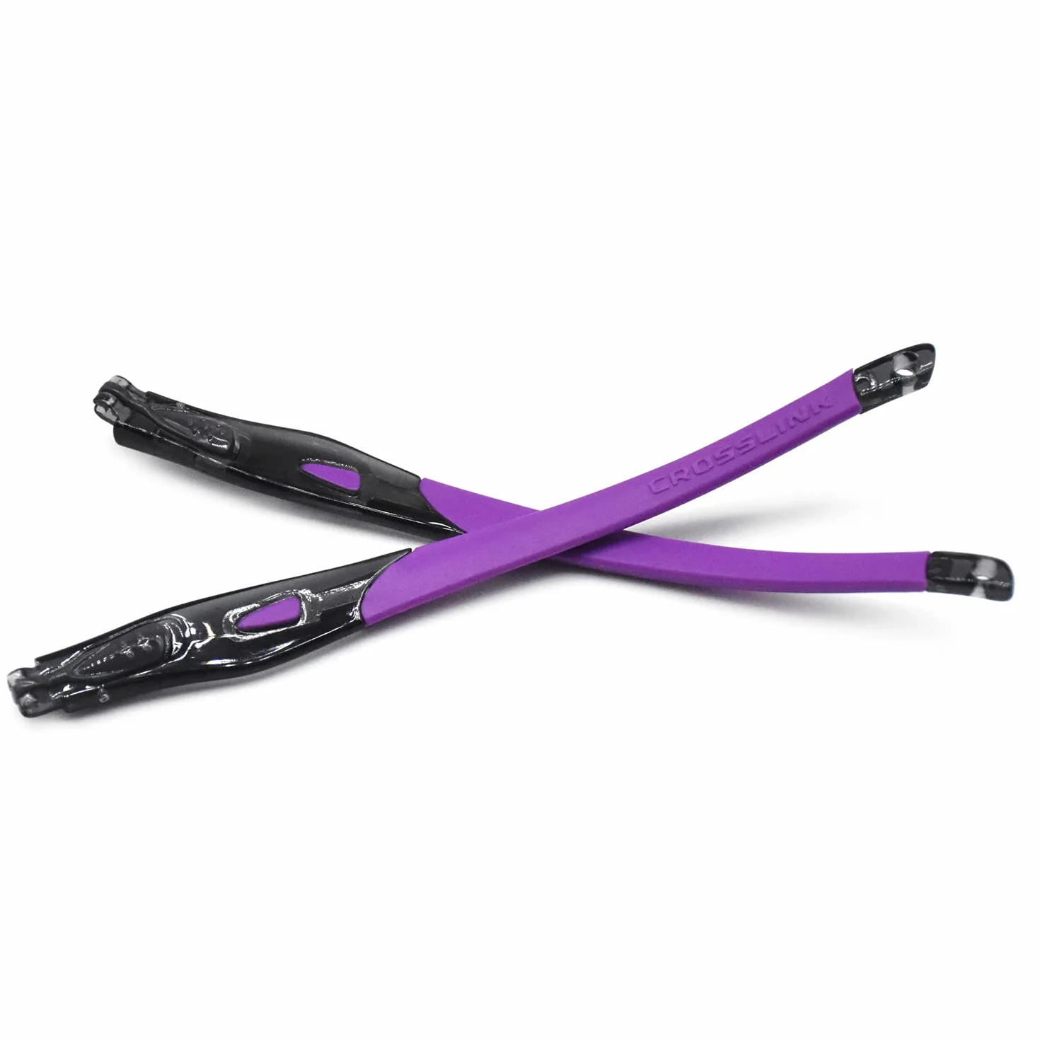Gambe di ricambio in gomma trasparente per telaio nero Oakley Crosslink Sweep/Switch