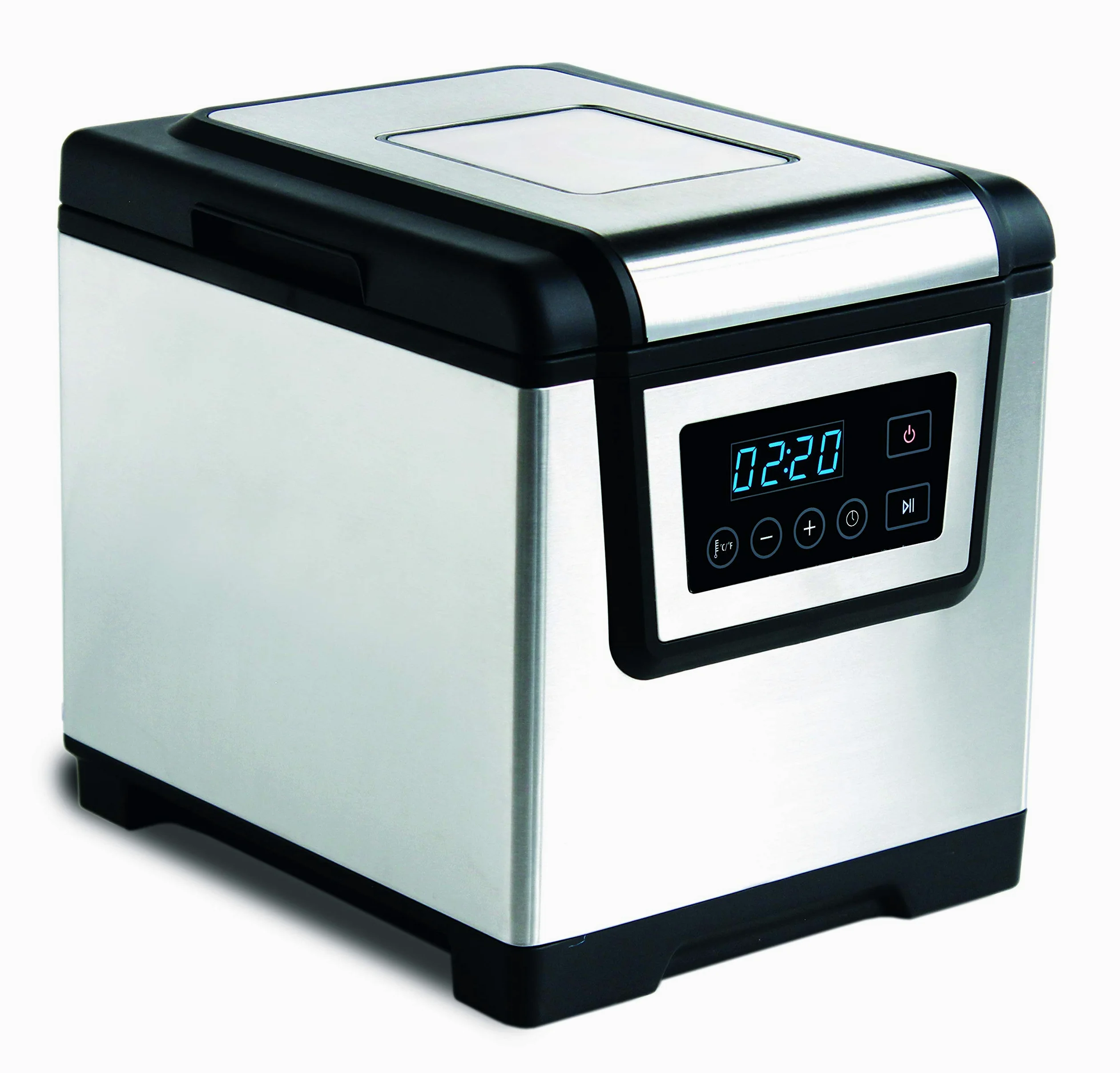Maxxo SV06 Fornello Macchina con Sistema di Cottura Professionale Sottovuoto per Cottura Sous Vide Potenza 1200 W Volume 6 l Temperatura regolabile 25-85 C in Acciaio inossidabile