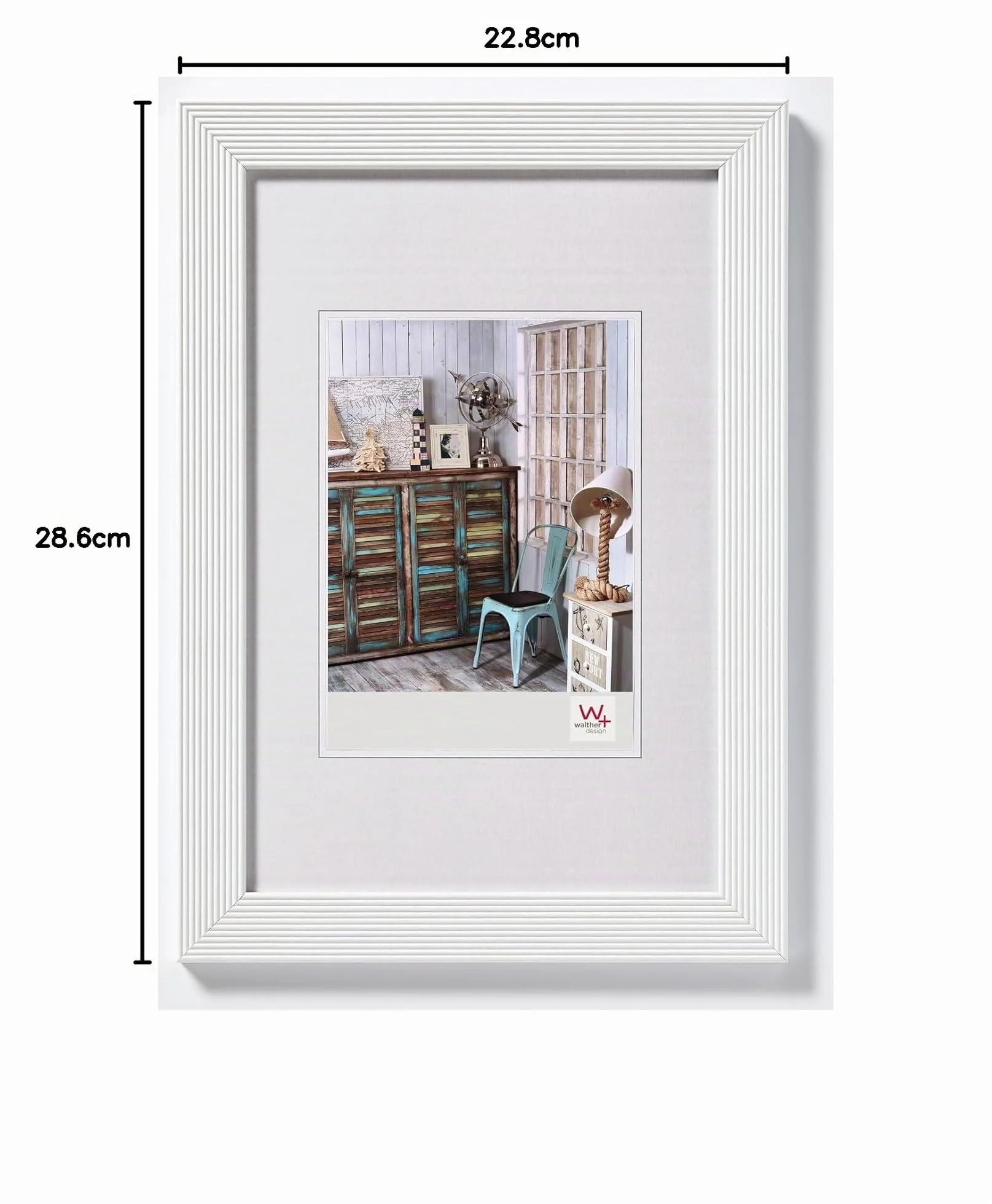 walther design bianco 18 x 24 cm Cornice in legno Grado HI824W
