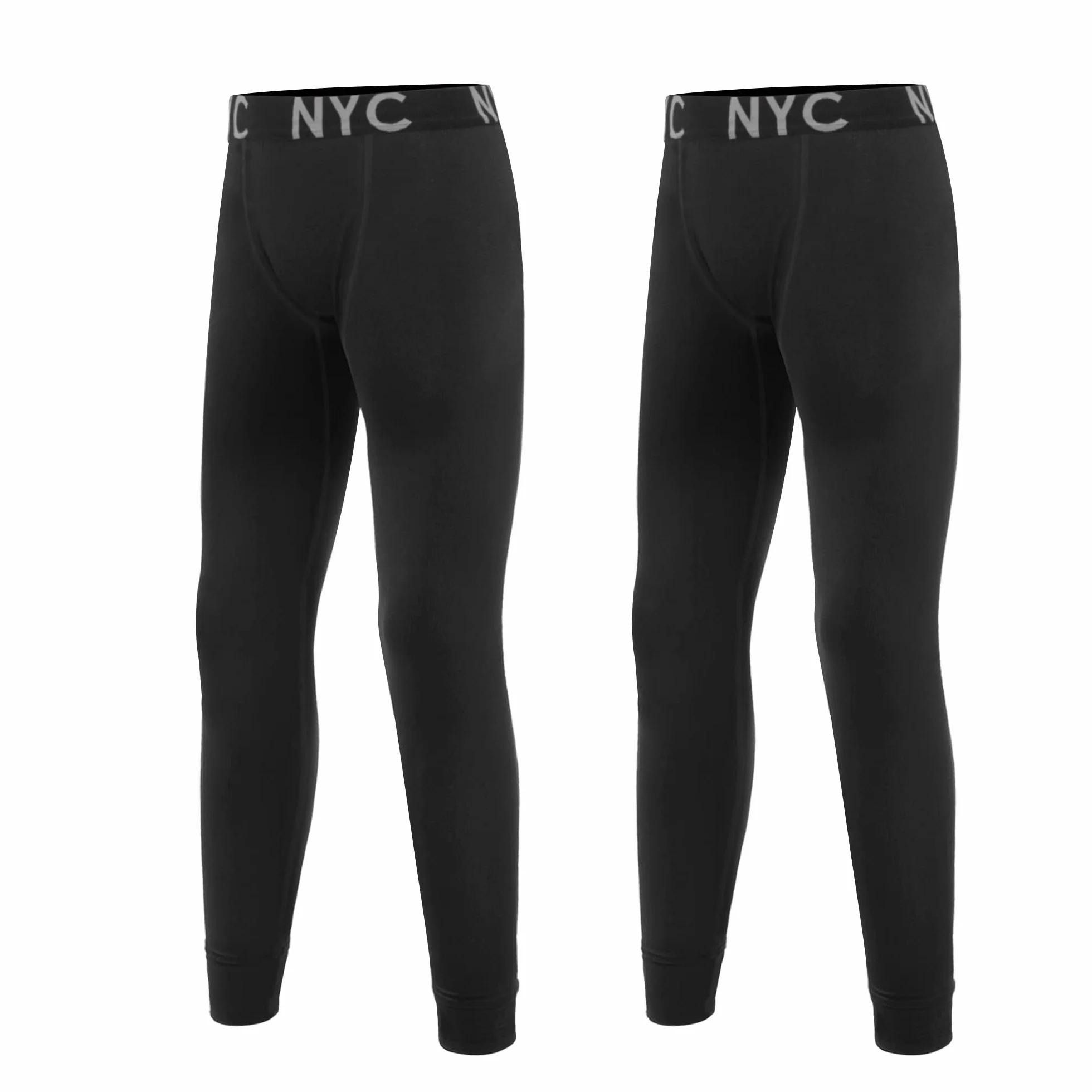 Uizuooy 2 Pezzi Bambini Compression Pantaloni Ragazzi Intimo Sportivo Cotone Nero Basket Running Sport Tights Leggings 2601 BL 122-128