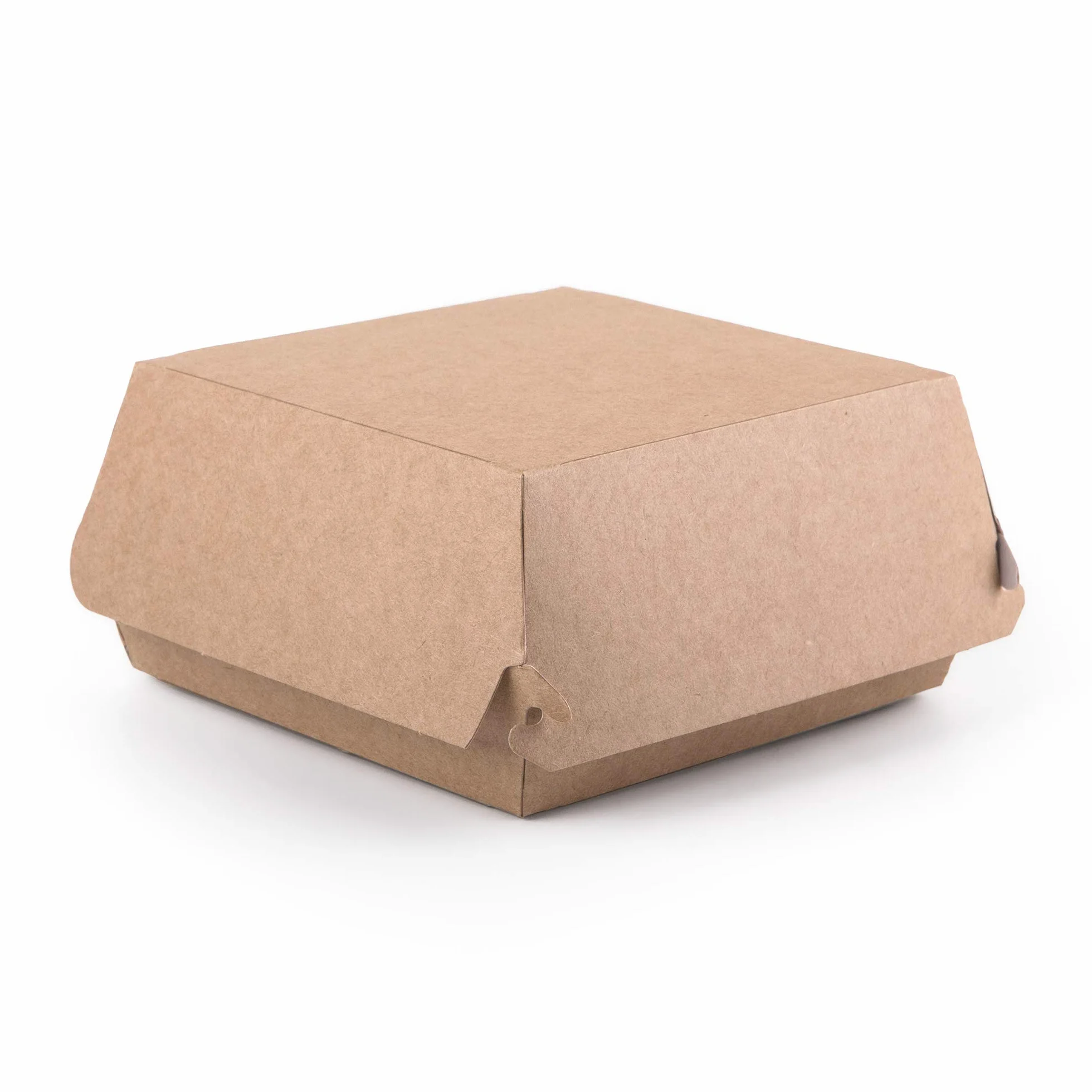 Confezione Kraft da 50 scatole hamburger Contenitore Fast Food da asporto, usa e getta, a prova di perdite, riciclabile ecologico (50, M)
