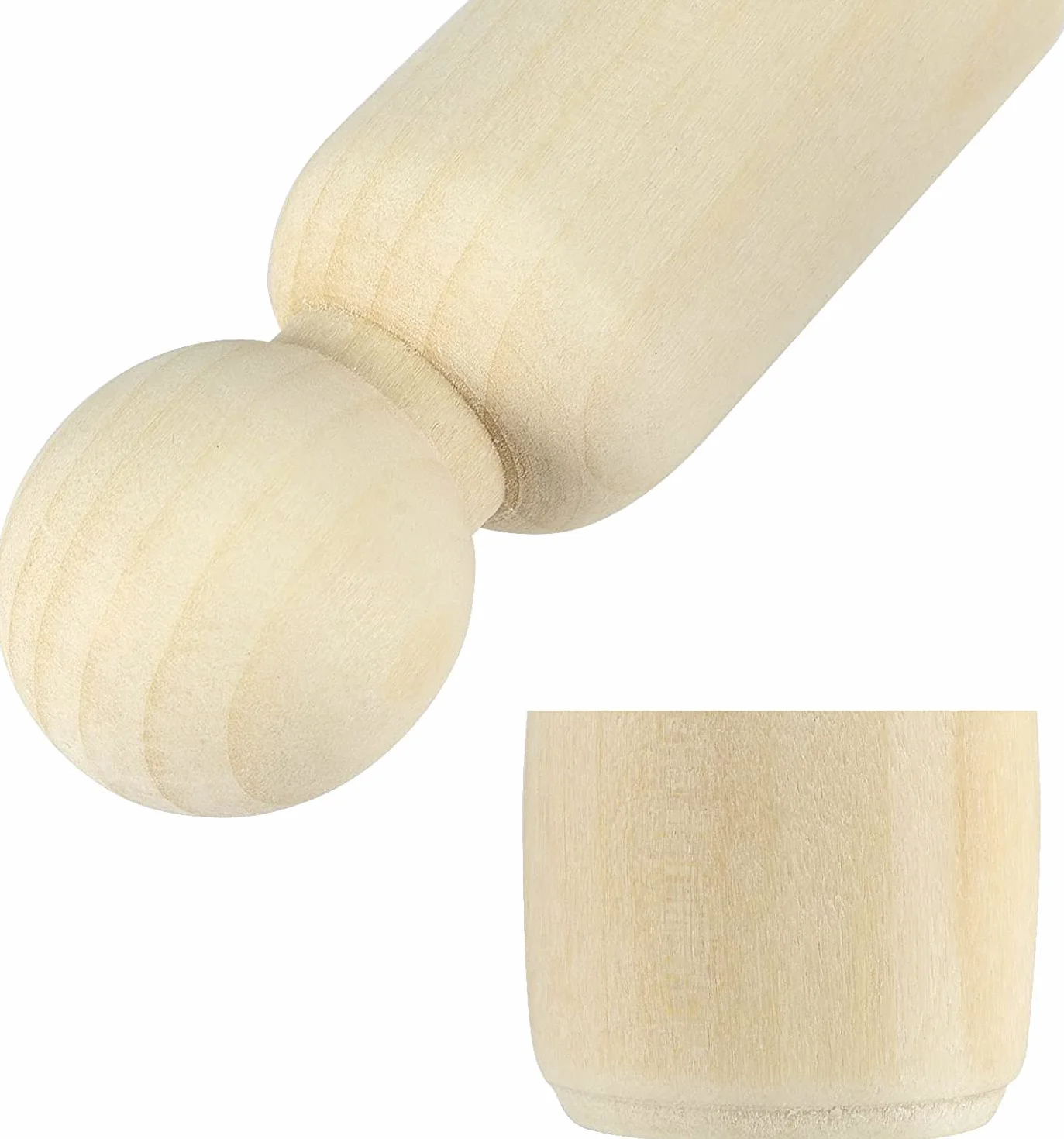 HAKZEON 80 bambole in legno grezzo da 65 mm, 40 maschi 40 femminili decorative in legno, corpo in legno per pittura, progetti artistici fai da te, decorazioni