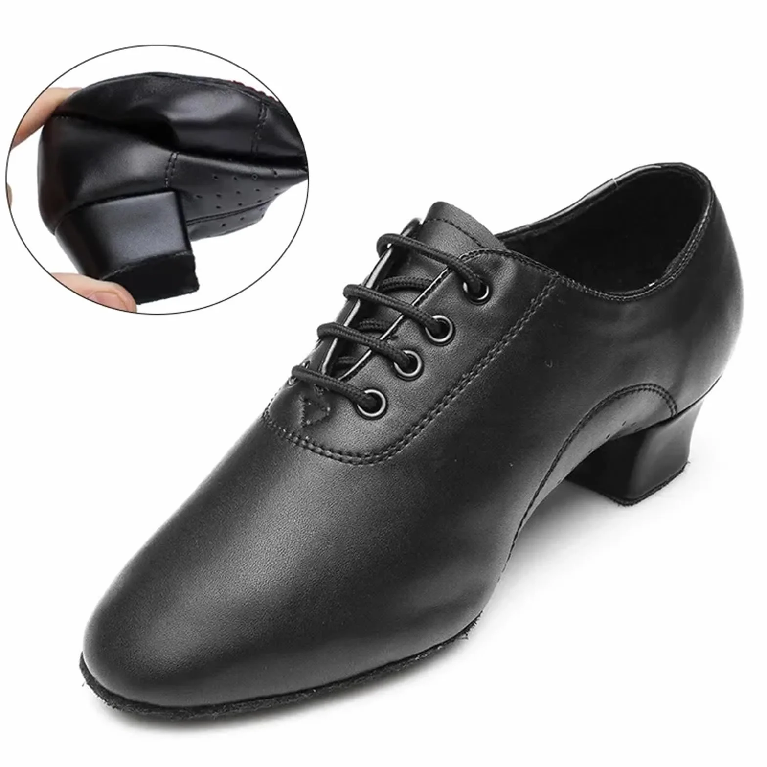 Scarpe da ballo latino americano uomo pelle morbida bambini ragazzi adulti 3.5