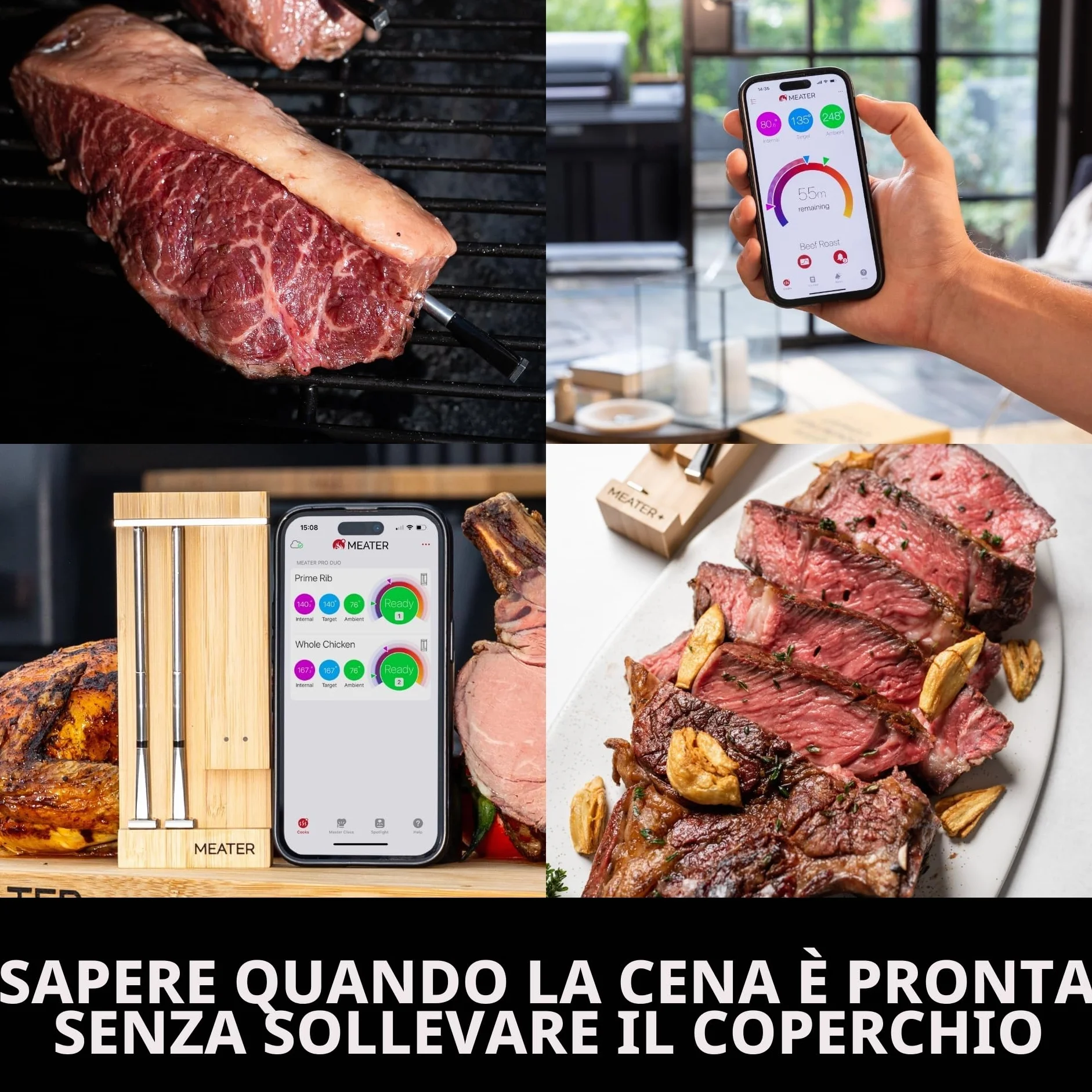 Meater Pro Duo termometro digitale intelligente 550°C grande raggio precisione certificata barbecue forno