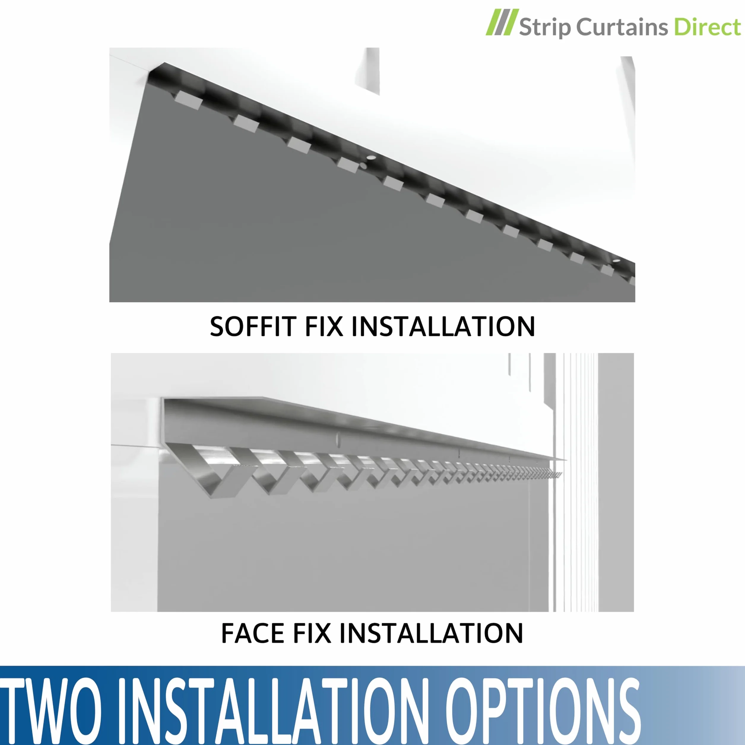SCD Kit Tenda A Strisce PVC Super Polar 1m x 2m Per Celle Frigorifere E Congelatori Industriali - Strisce Trasparenti 200mm x 2mm Per Freezer, Magazzini E Macellerie