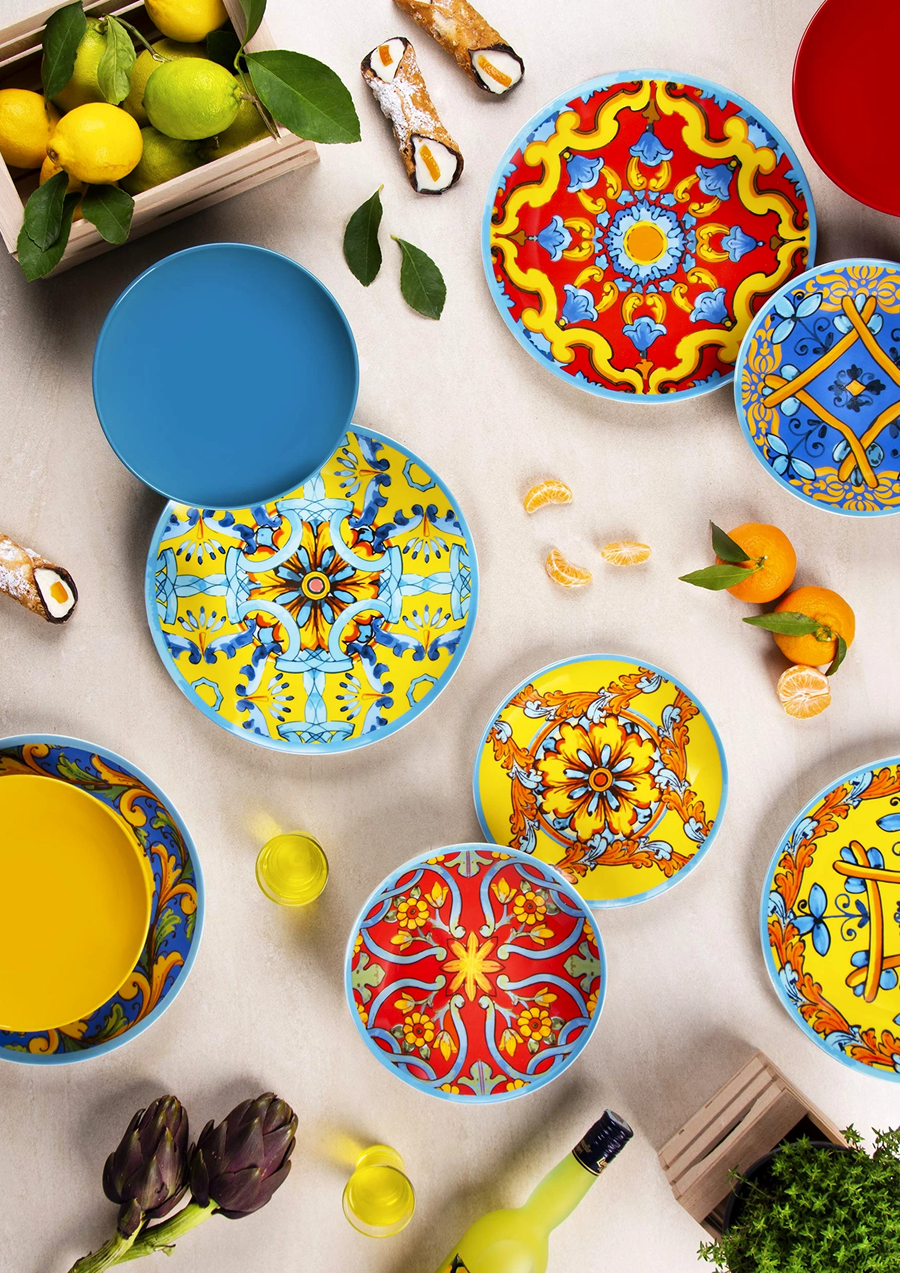Excelsa Trinacria Servizio Piatti 18 Pezzi, Porcellana e Ceramica