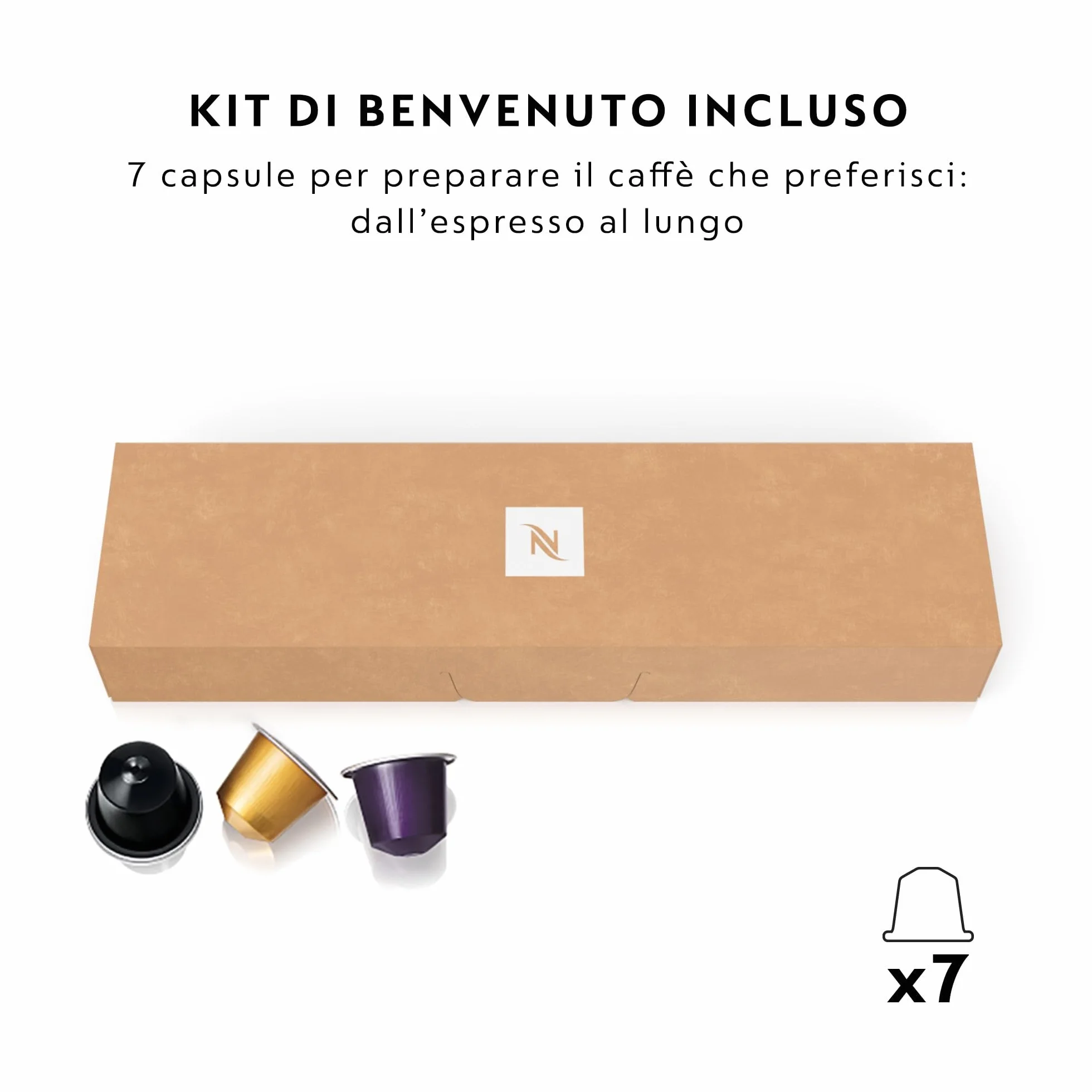 Nespresso Inissia EN80.B Macchina per Caffè Espresso, Black