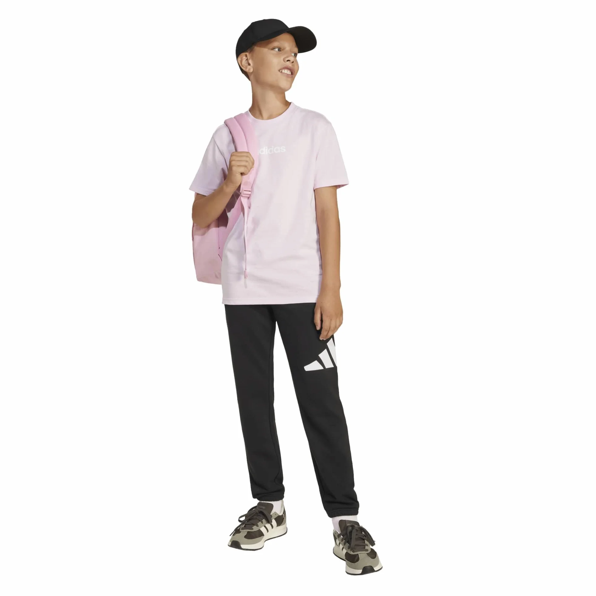 Adidas Essentials Linear Logo T-Shirt T-Shirt Unisex - Bambini e Ragazzi (Pacco da 1)