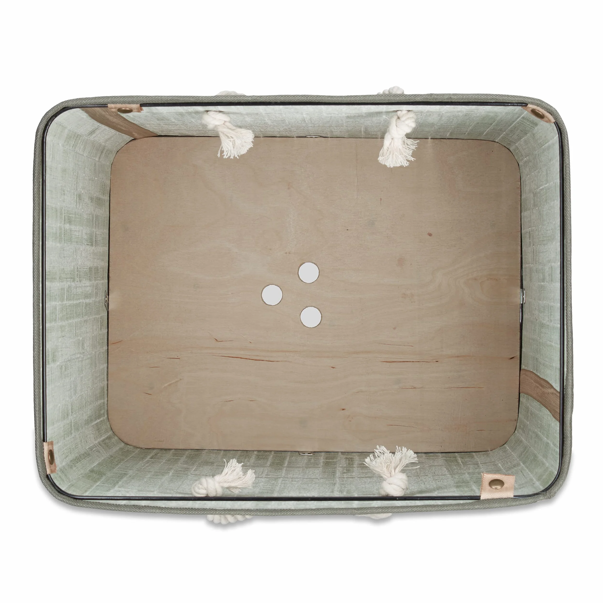 Relaxdays Cesto Portabiancheria con Coperchio, Bambù 83 L Cestino Rettangolare Pieghevole 65,5x43,5x33,5 cm, Verde