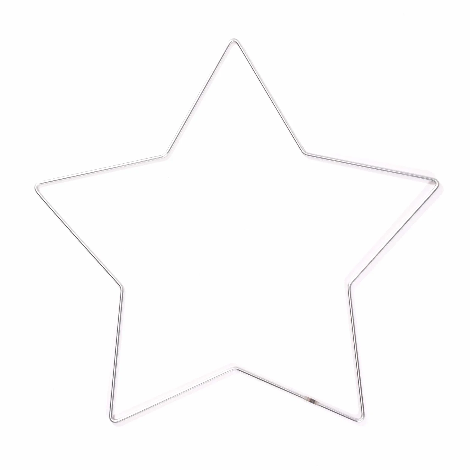 Vaessen Creative Anello in Metallo Ø 32 cm x 3 mm Cielo-3 Cerchio Decorativo Argento-Filo Metallico