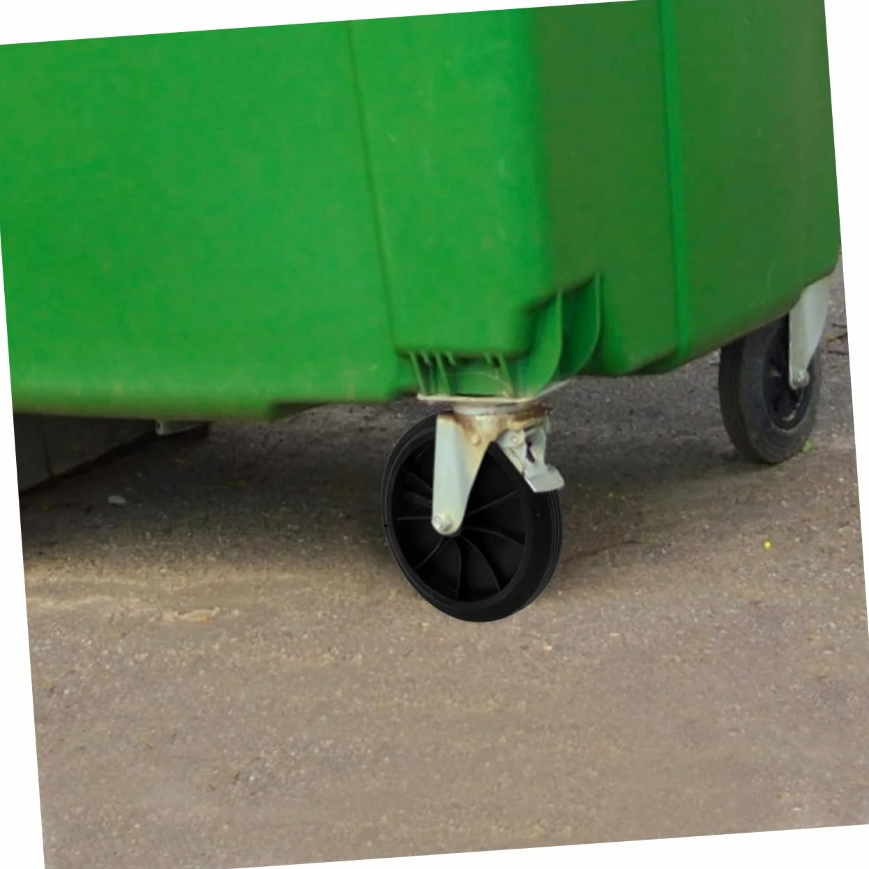Zerodeko 2 Set Ruote Per Bidoni Della Spazzatura Da Esterno Carrello Della Spazzatura Ruote Per Pattumiera All'aperto Pratica Puleggia Per Pattumiera Gomma Da Cancellare Black 2 Pezzi * 2