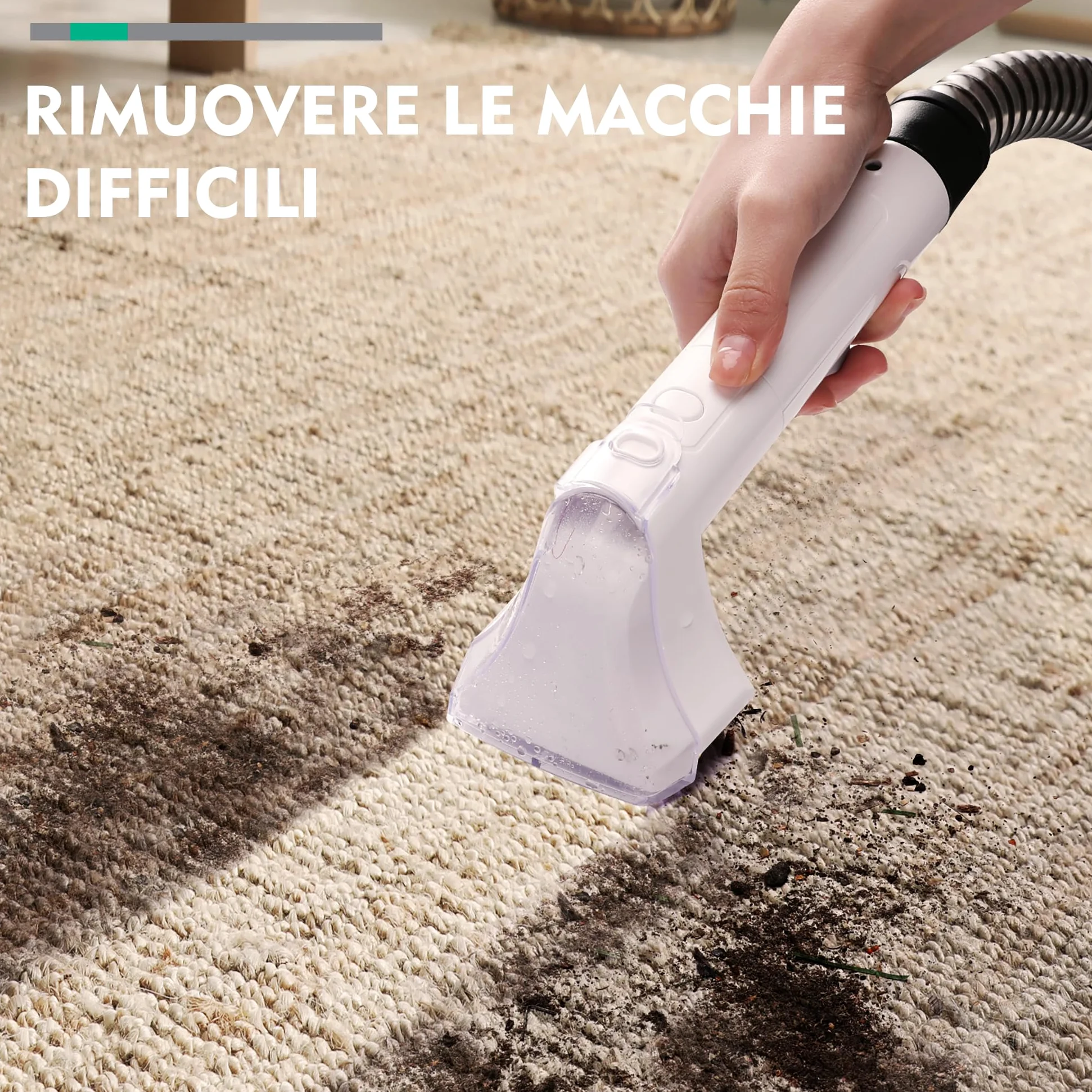 HAUSHOF StainZapper - Lavatappeti Portatile, Lava Divano ad Acqua, Lava Tappezzeria 400W, Ideale per Pulisci Scale, divano, Sedili Auto, Moquette e Tappeti, lava divani e aspira acqua