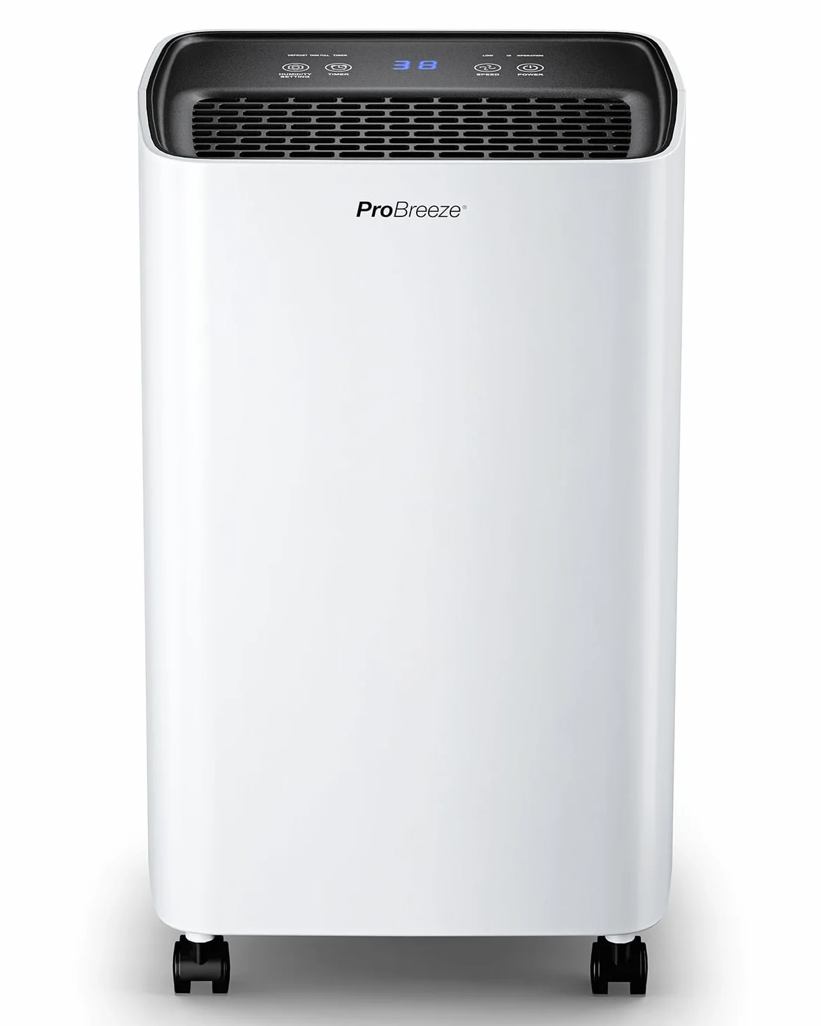 Pro Breeze Deumidificatore a compressore 6L con serbatoio dell'acqua da 2L, asciugatura della biancheria e sensore di umidità - Rimuovi muffa portatile timer 24H per umidità, muffa nera e condensa