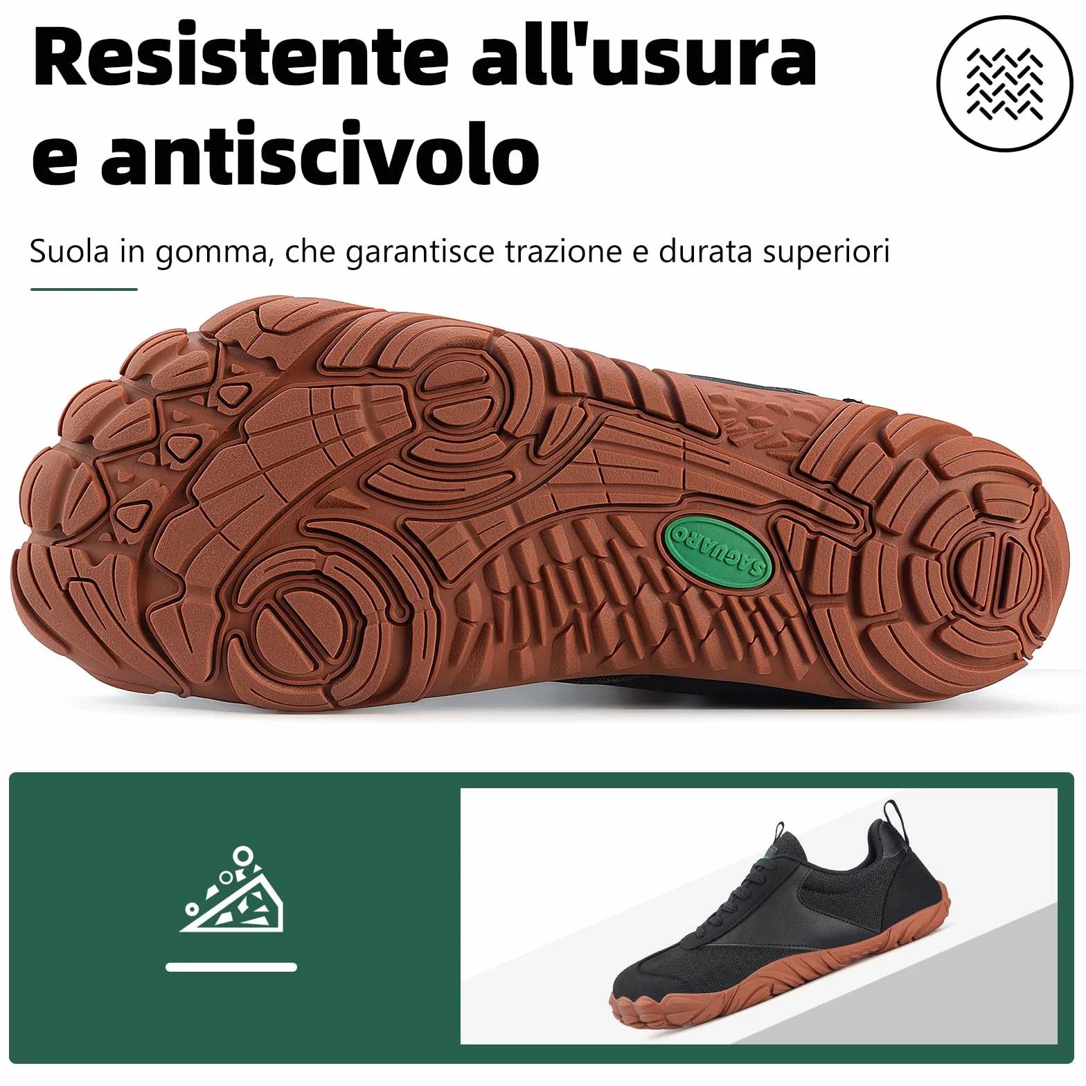 SAGUARO Barefoot Shoes Minimaliste Traspiranti Leggera