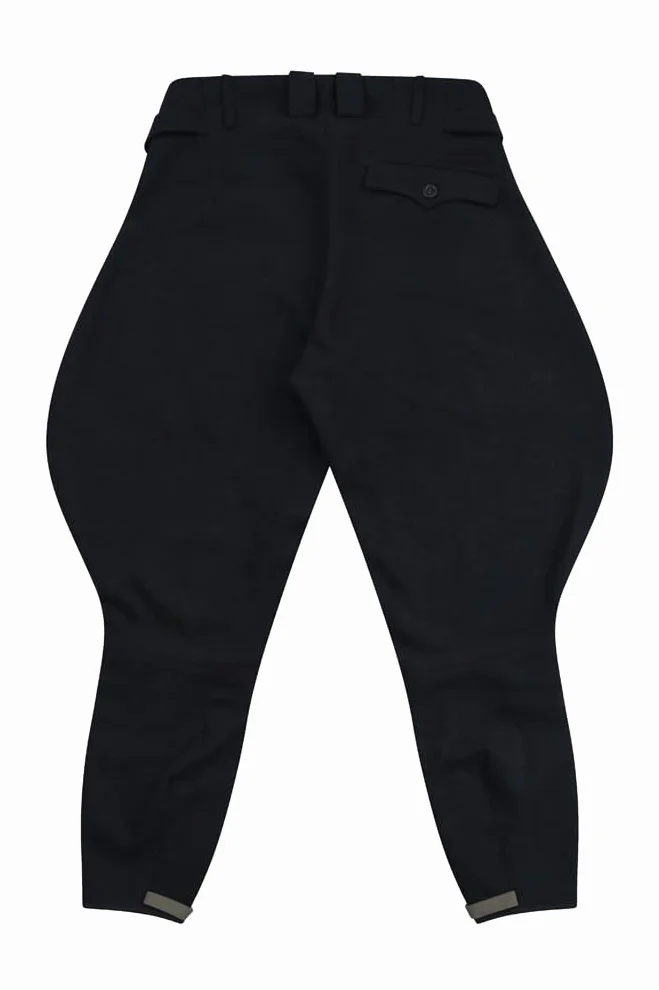 Pantaloni da equitazione Elite Youth Black Wool