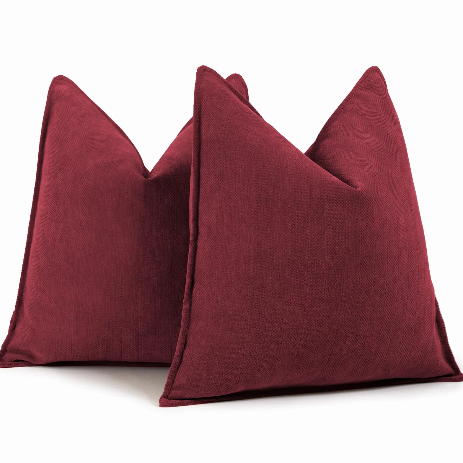 Set di 2 Cuscini Divano 40x40 cm - Federe in Ciniglia Morbida, Cuscini Decorativi Eleganti per Salotto, Letto e Arredo Casa