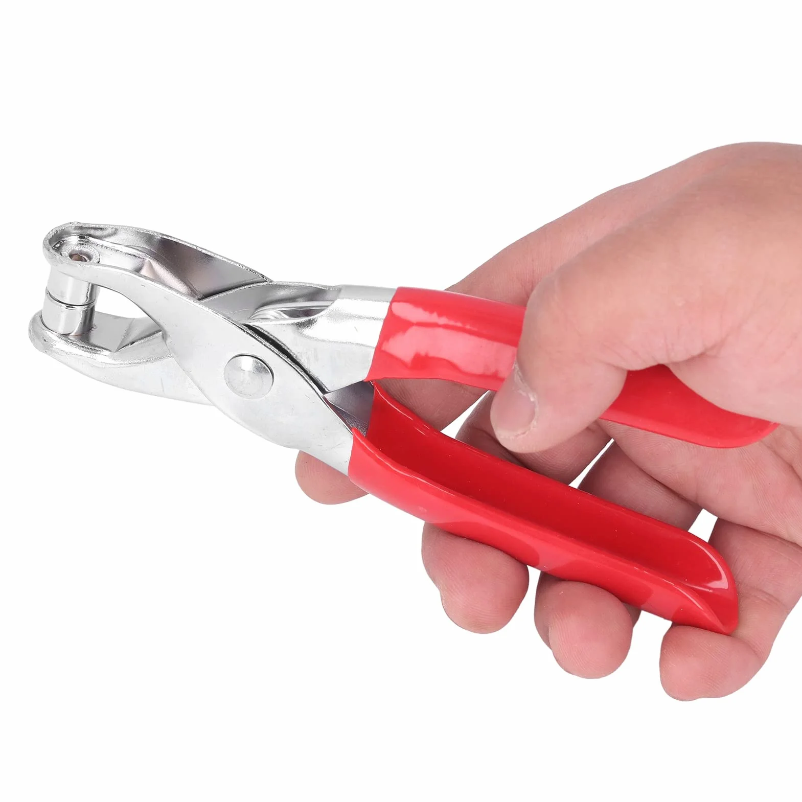 Set di Pinze per Perforatori in Metallo, Kit di Strumenti per Rivetti per Occhielli Multiuso Set di Pinze per Fori con 100 Bottoni da 4 Mm, per Abbigliamento, Tessuto, Cintura in