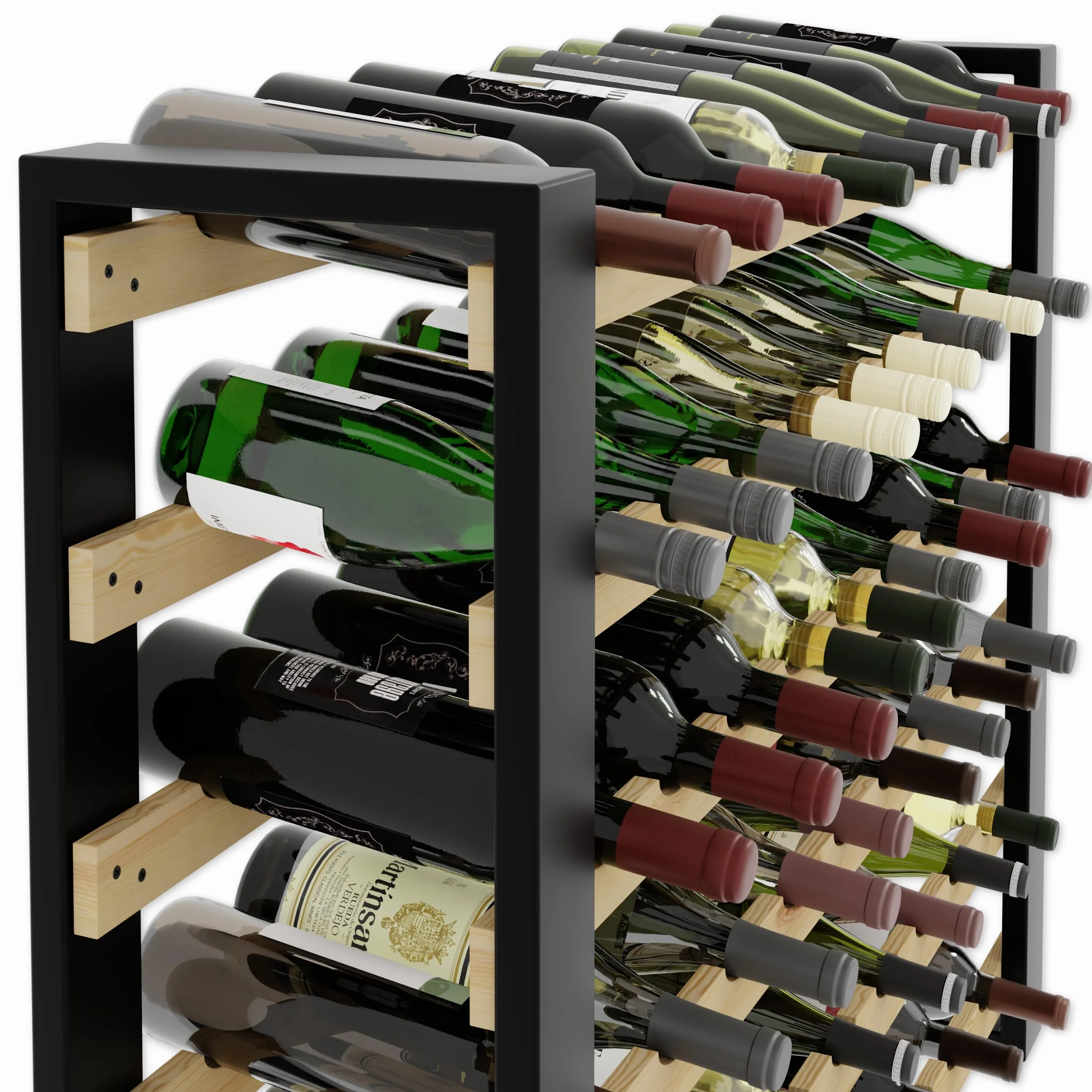 Lenmar Armadietto per Vino LOFT 135 Legno 204 x 104 x 27 135 Bottiglie