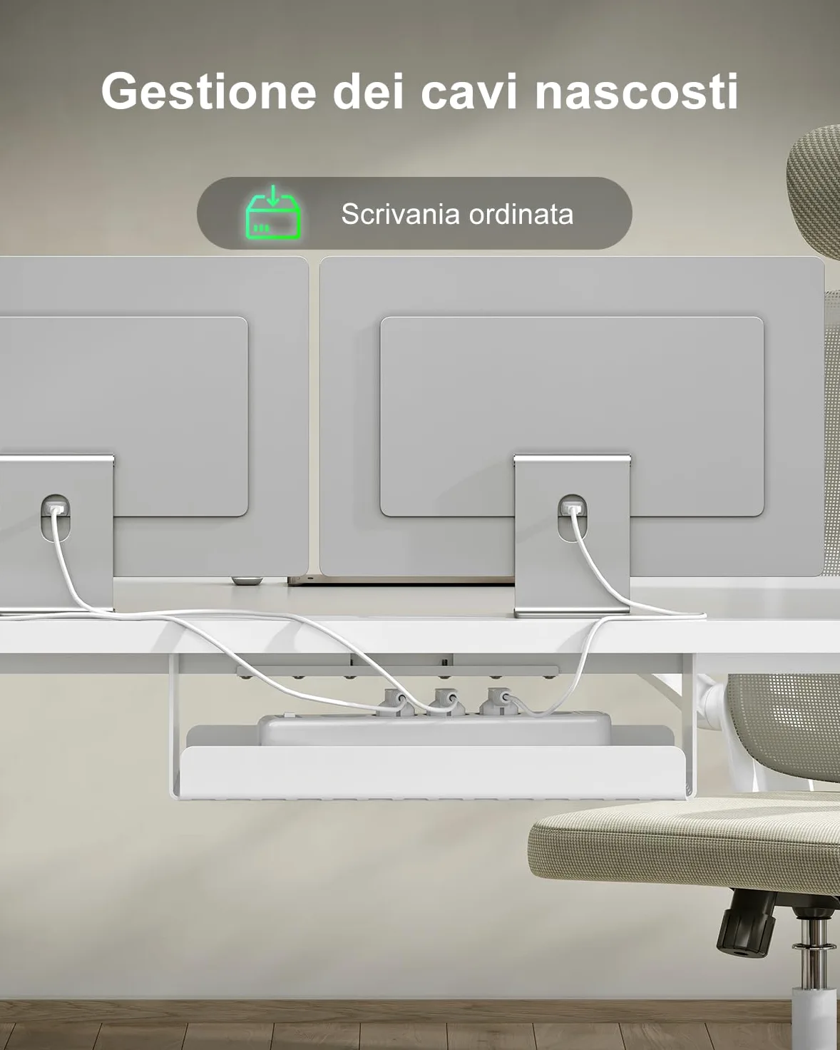 Devoko 160 x 80 cm scrivania regolabile in altezza, Ufficio con quattro sezioni, scrivania per computer con funzione di memoria, Bianco