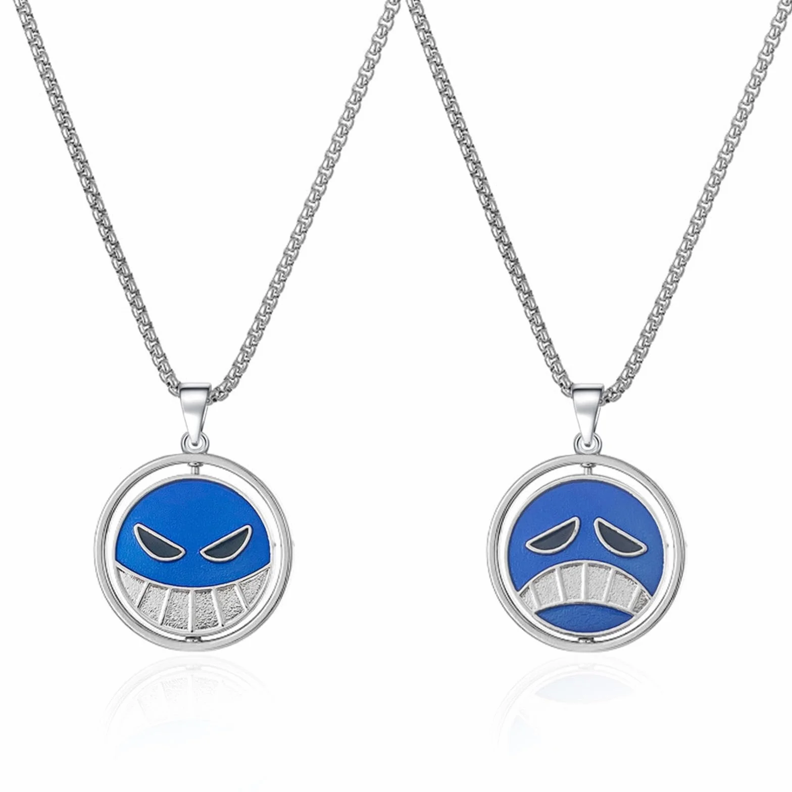 Anime Gioielli Collana Cosplay Fan Regalo per le donne Uomini Ragazze Espressione Catena Collana Charm Accessori Gioielli Regali per i fan