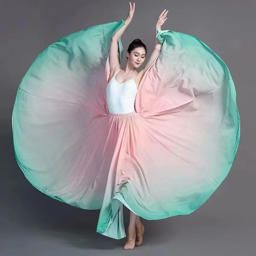 Gonna Danza Ventre Flamenco 720 Gradi Sfumate Spagna