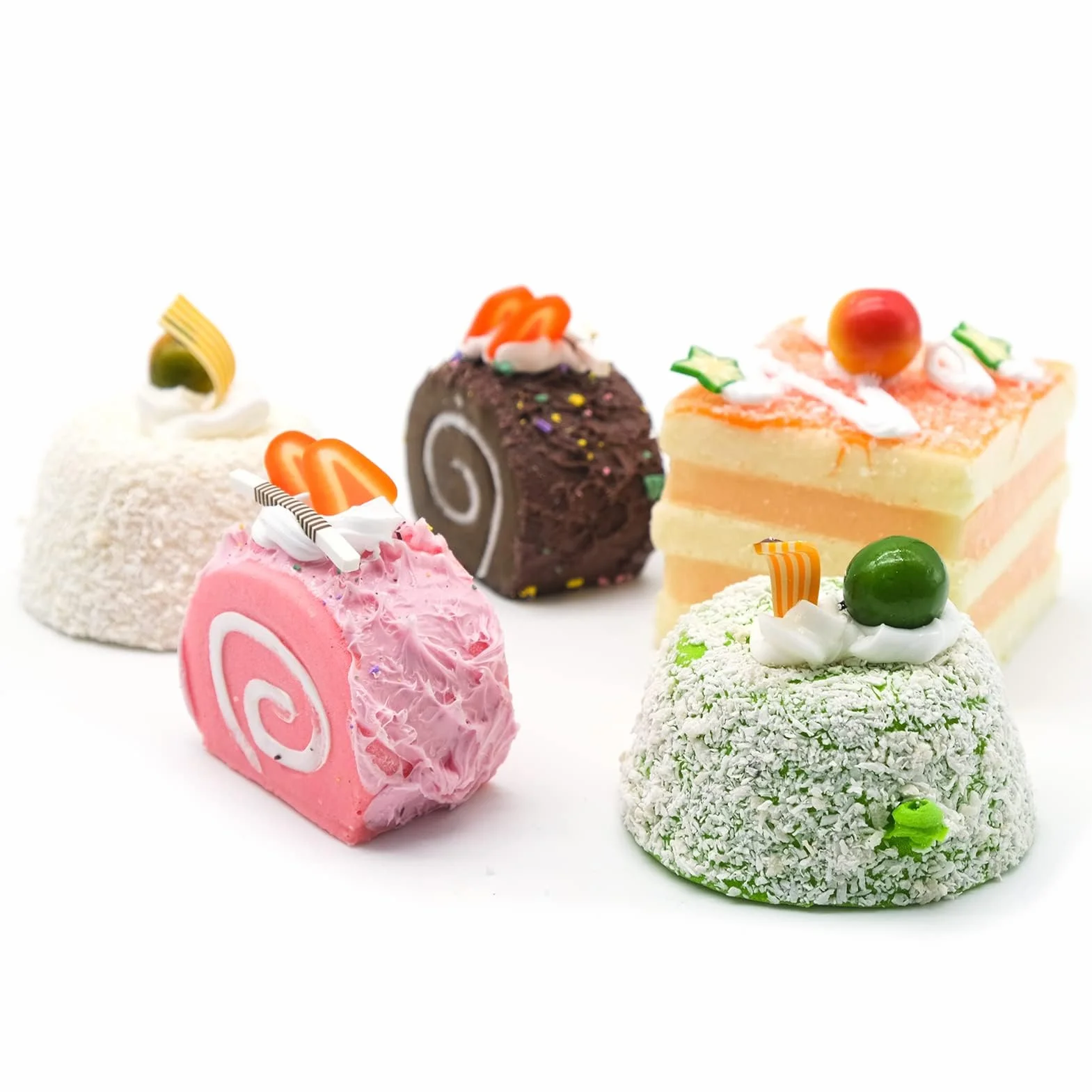 5 Pezzi Realistico Artificiale Simulazione Torta Modello Cibo Falso Decorazione Casa Cucina Fotografia Puntelli